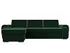 Угловой диван Лига-025 левый угол (зеленый\бежевый)