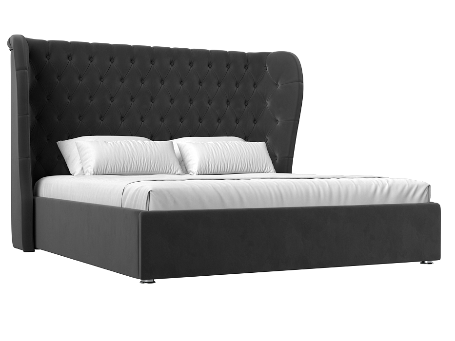 Кровать интерьерная Далия 160 (серый)
