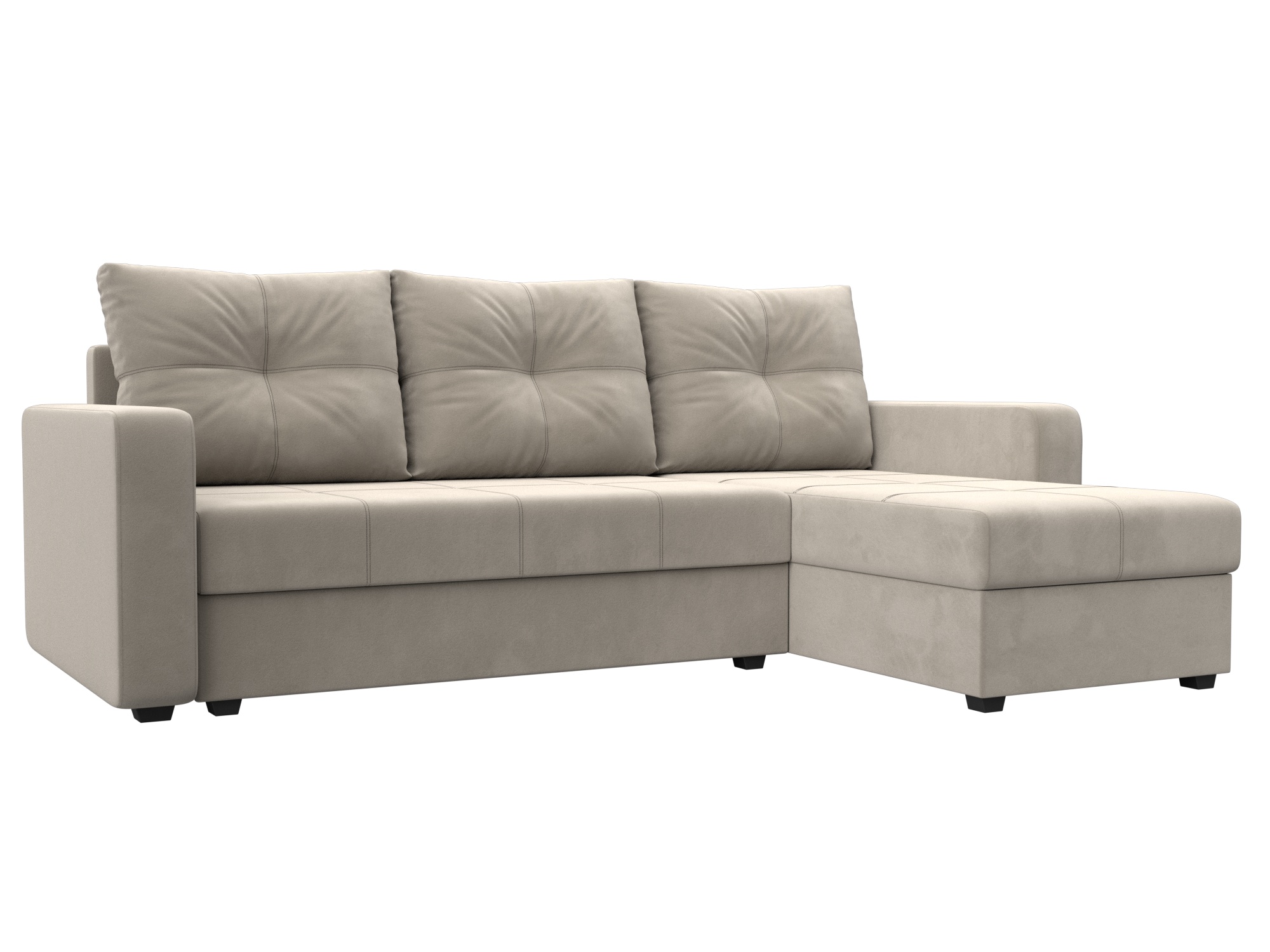 Диван угловой Ливерпуль Лайт правый угол (бежевый)