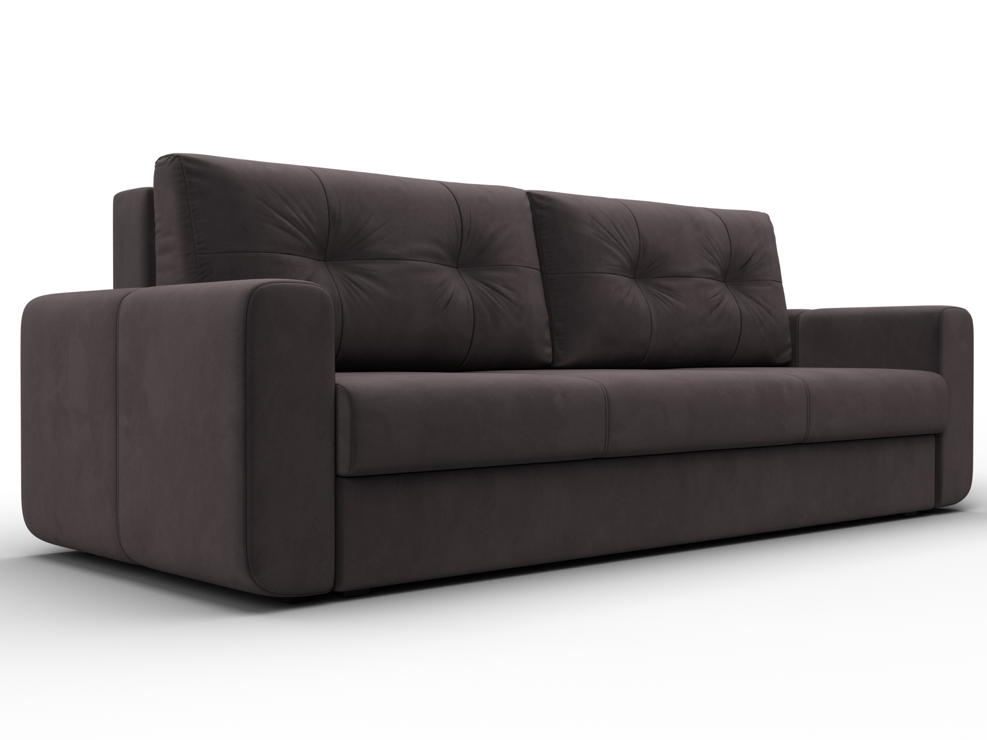 Диван прямой Лига-031 (seven 727 коричневый)