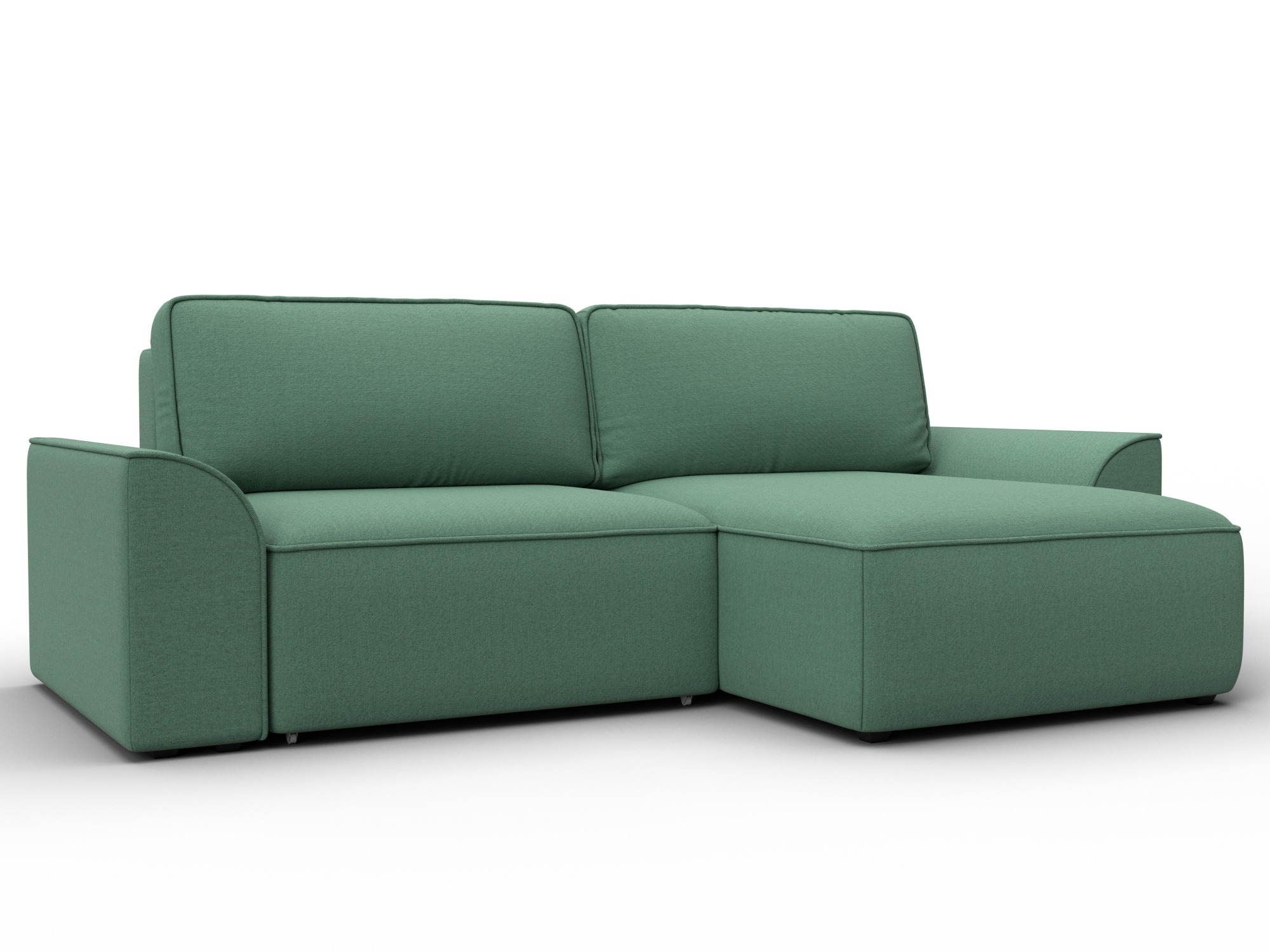 Диван угловой Лига-048 НПБ (амур 11 зеленый)