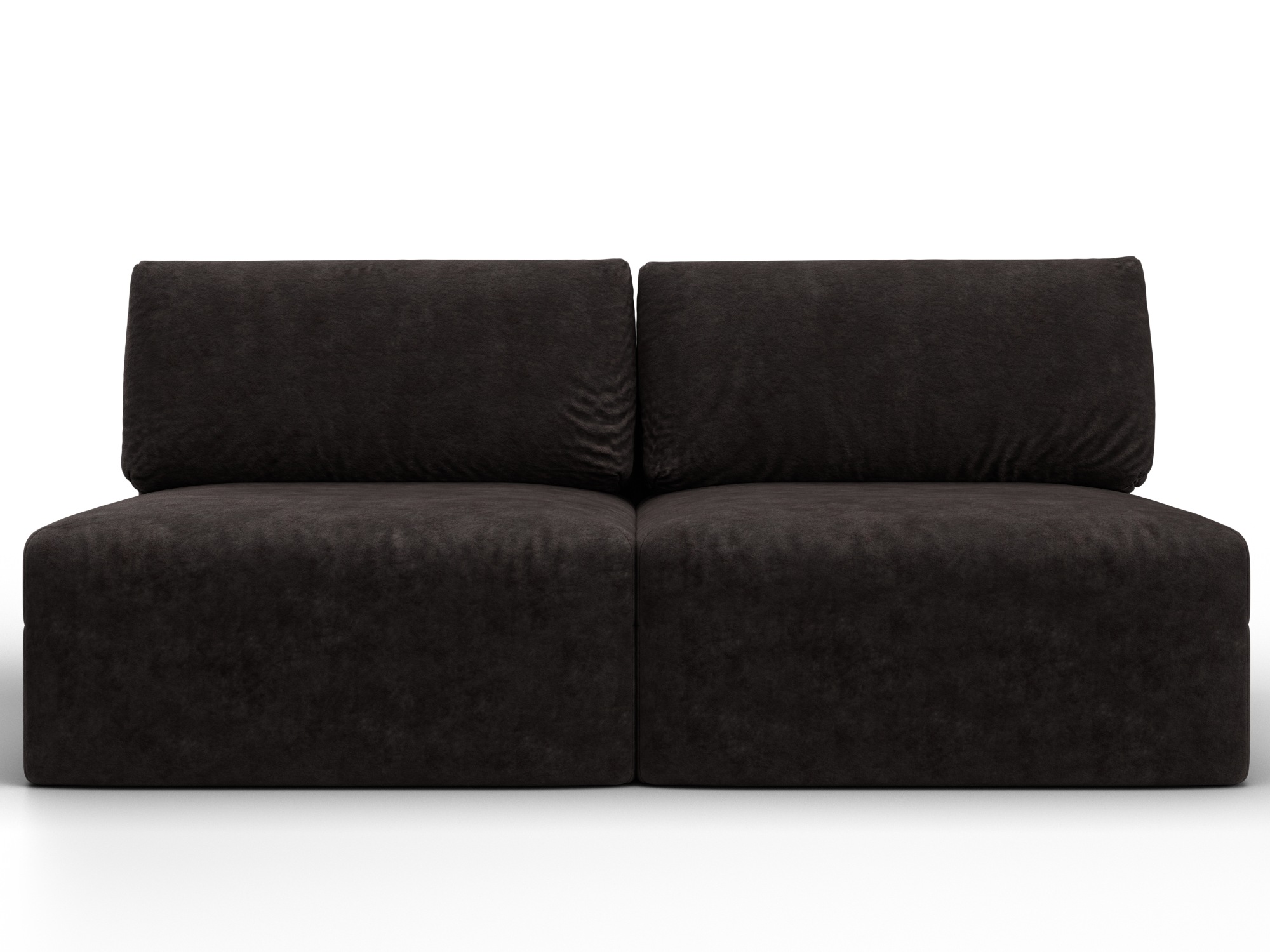 Диван прямой модульный Лига-060 НПБ (brut 17 коричневый)