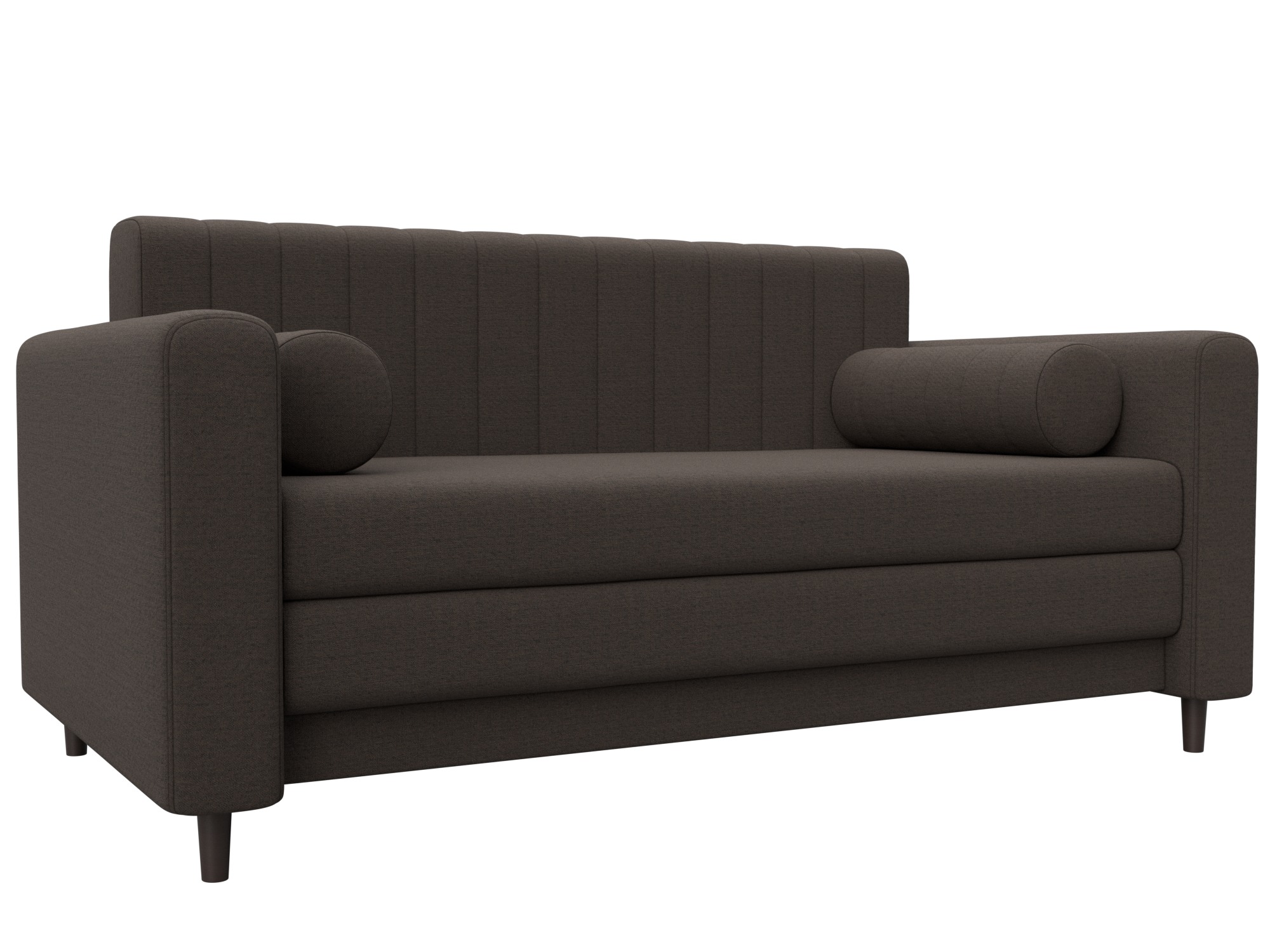 Диван прямой Лига-070 (амур 05 коричневый)