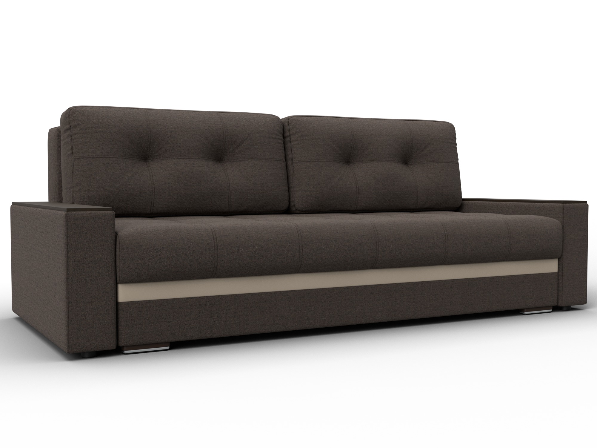 Диван прямой с декором Лига-096 НПБ фото в интернет-магазине Лига Диванов