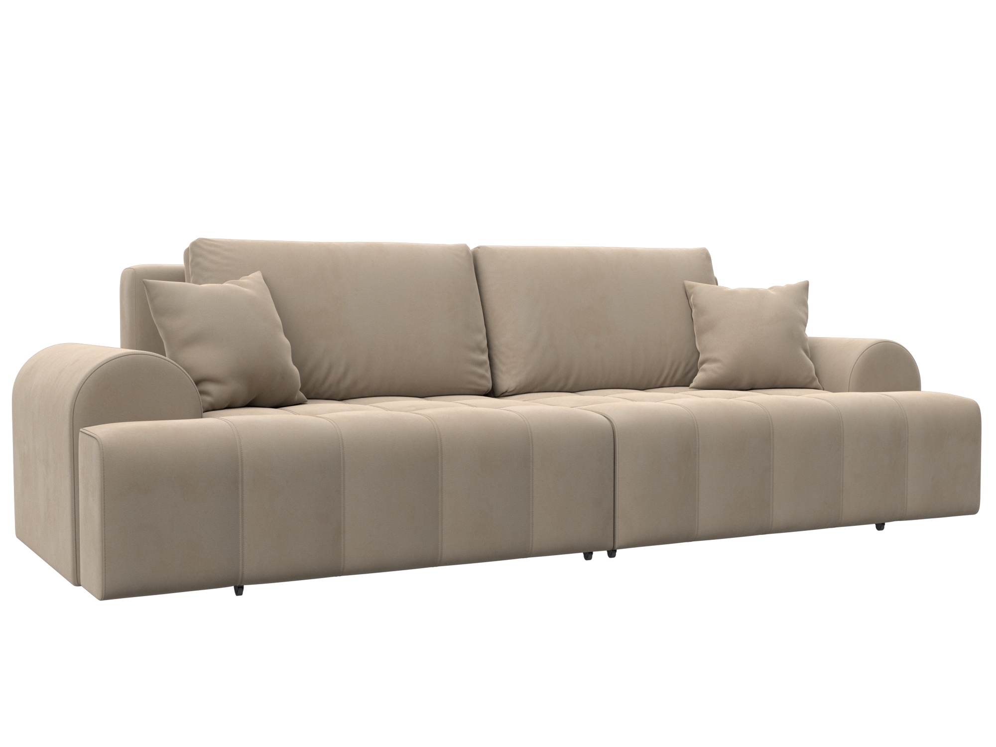 Диван прямой Лига-080 НПБ (seven 729 бежевый)