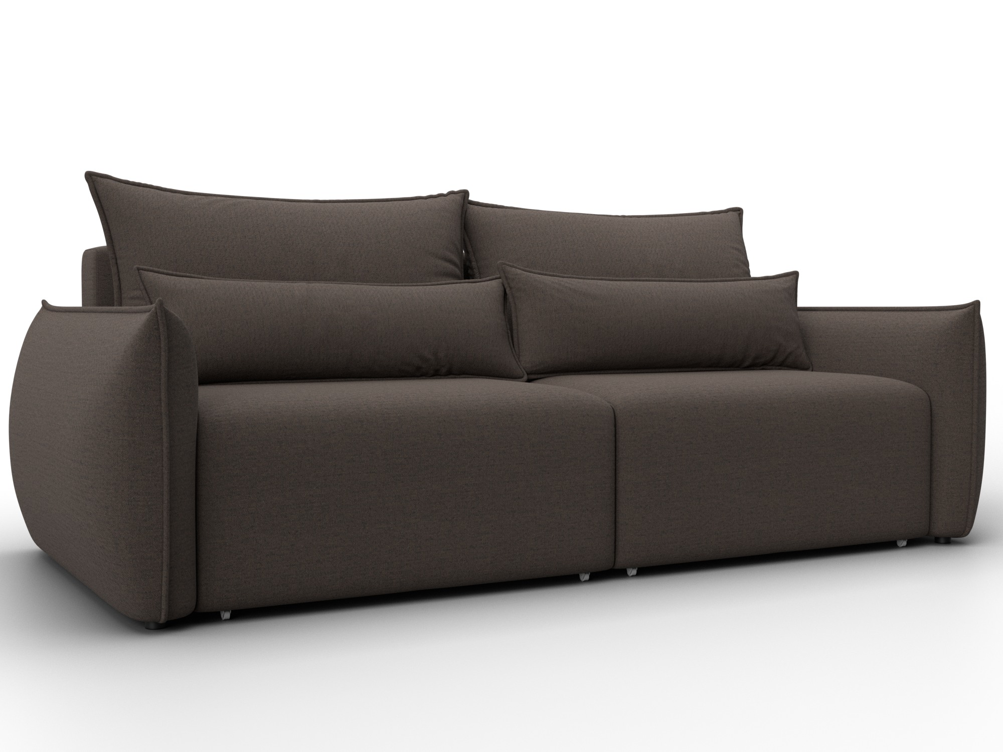 Диван прямой Лига-051 НПБ (амур 05 коричневый)