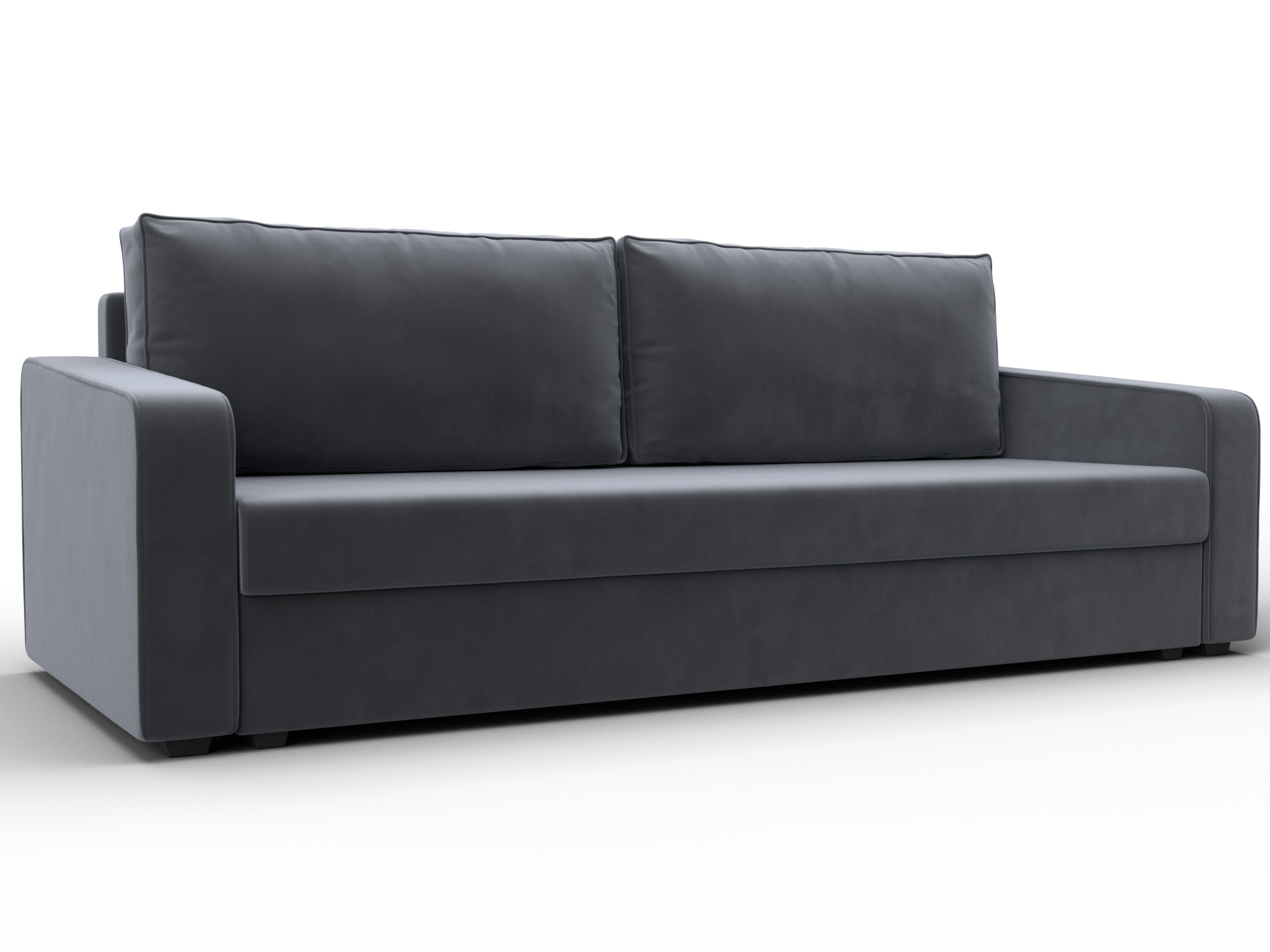 Диван прямой Лига-009 (seven 17 серый)