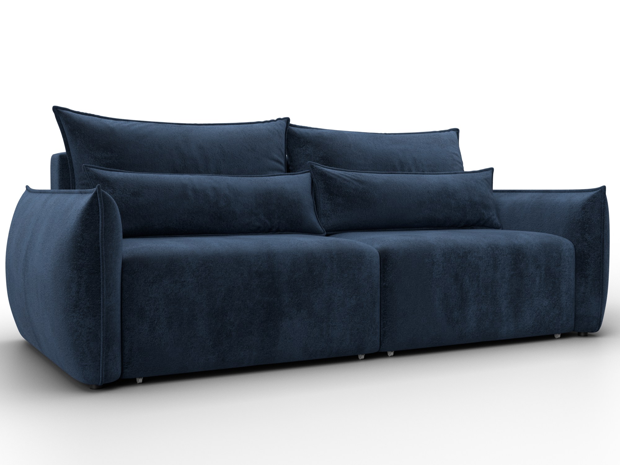 Диван прямой Лига-051 НПБ (tower 13 синий)