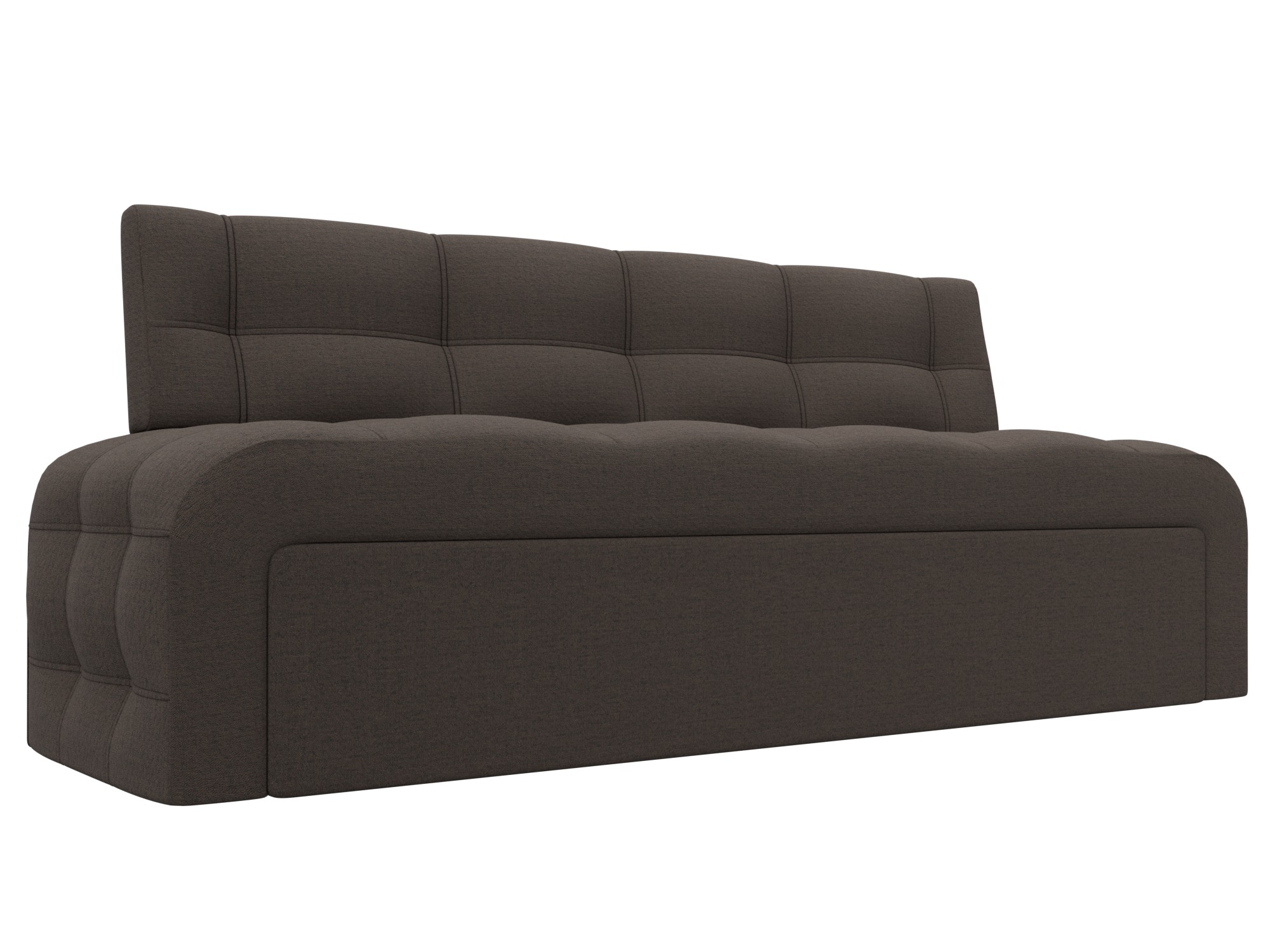 Диван кухонный прямой Люксор (амур 05 коричневый)