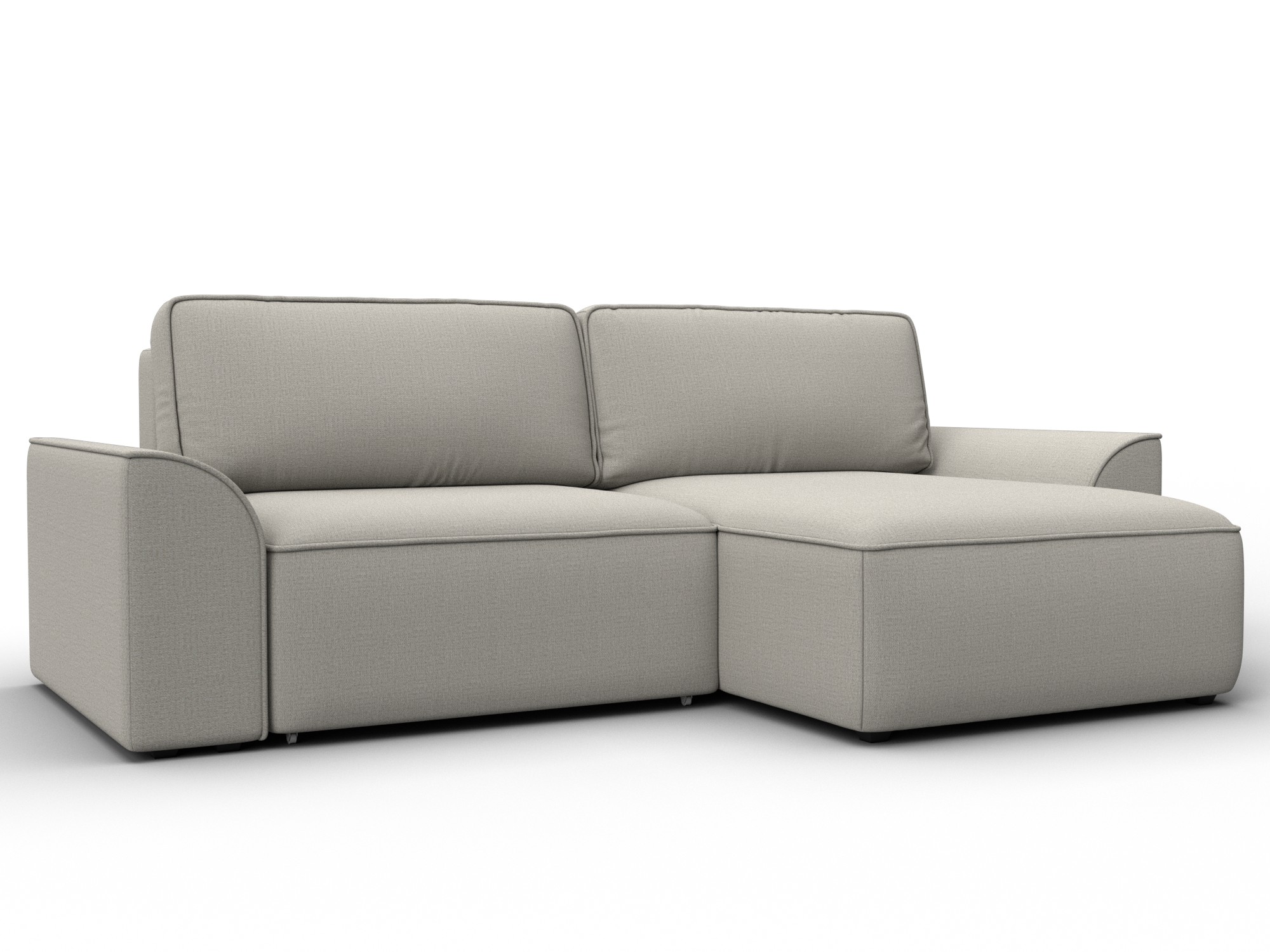 Диван угловой Лига-048 НПБ (амур 02 бежевый)