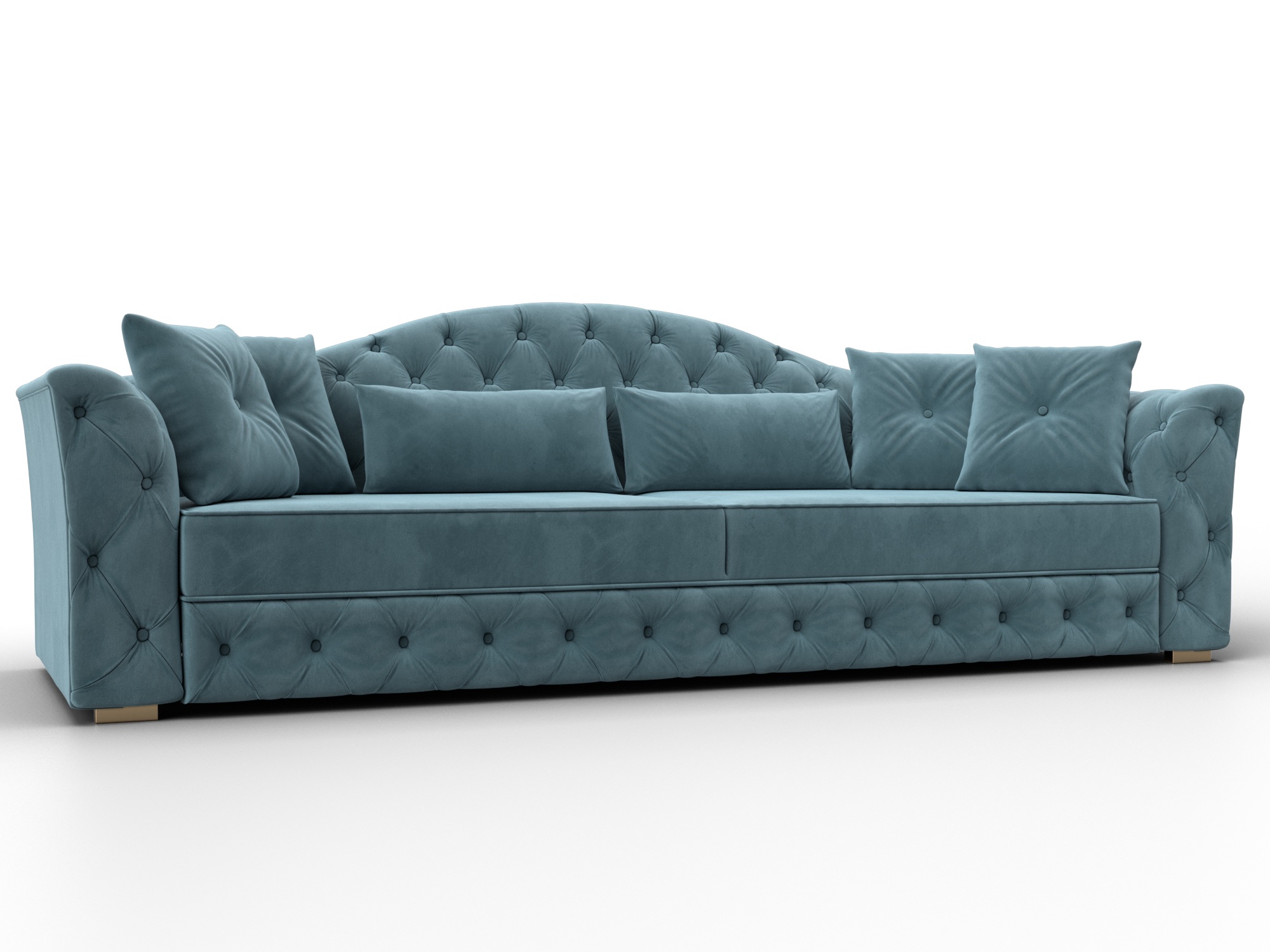 Диван прямой Артис (seven 113 бирюзовый)