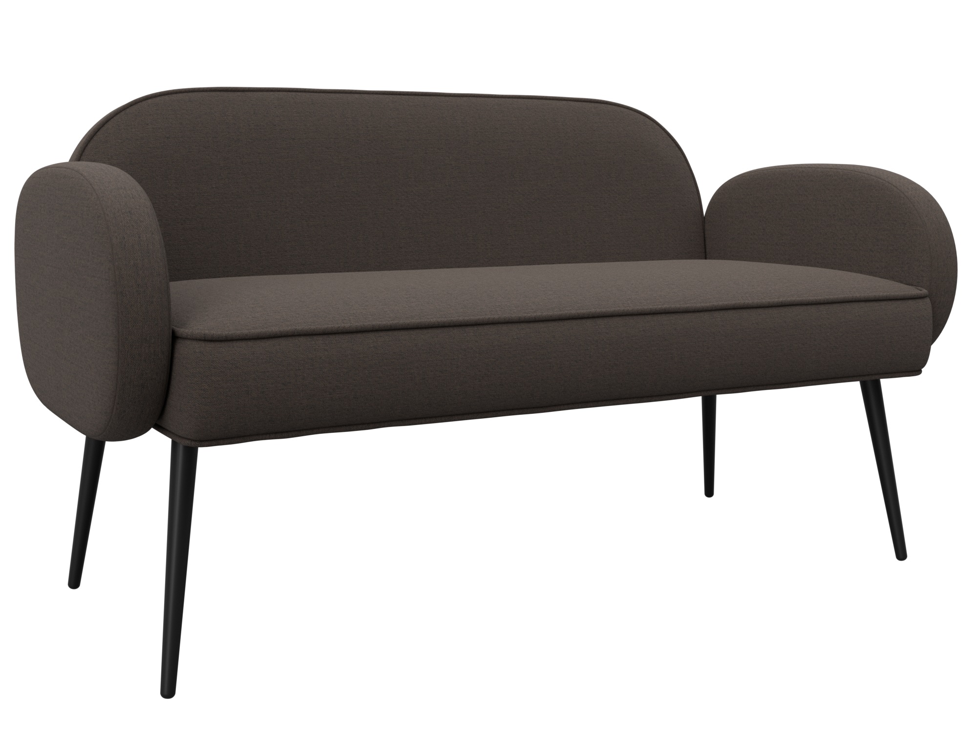 Диван прямой Лига-086 (рогожка амур 05 коричневый)