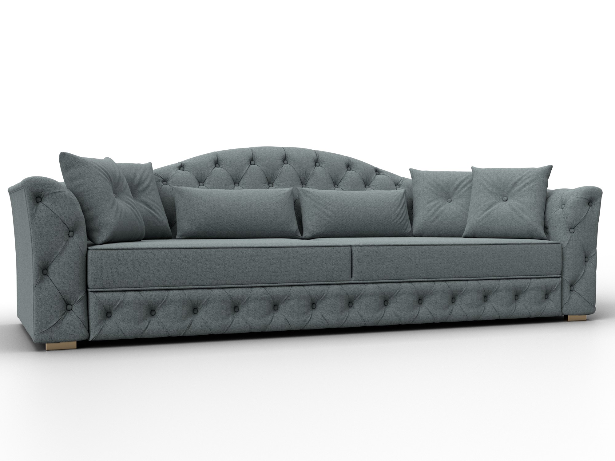 Диван прямой Артис (амур 07 серый)