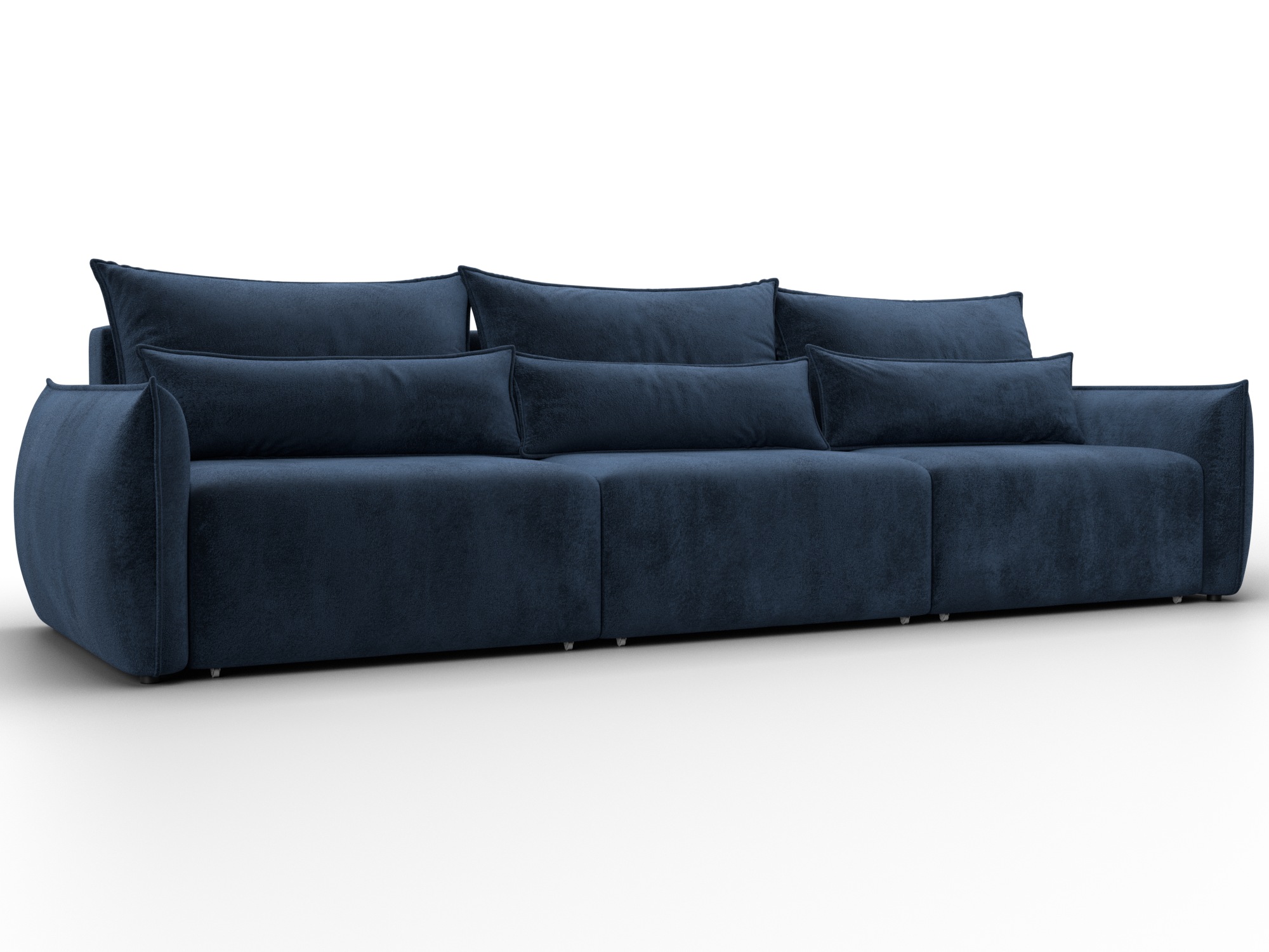 Диван прямой Лига-051 НПБ Лонг (tower 13 синий)