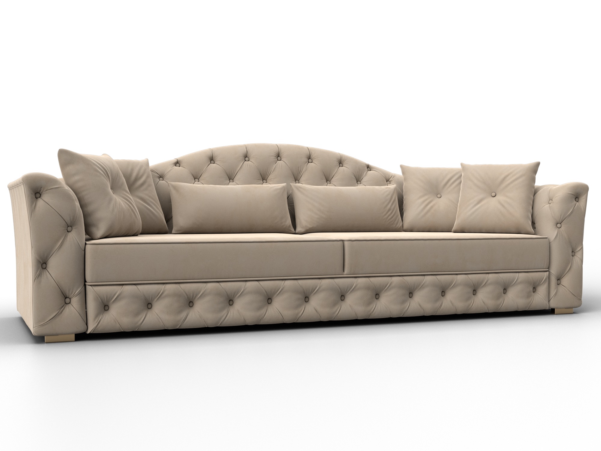 Диван прямой Артис (seven 729 бежевый)