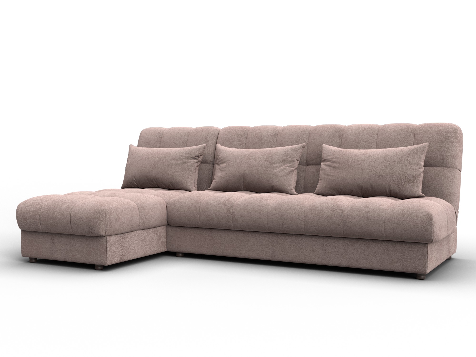 Диван угловой Лига-116 НПБ угол левый (tower 05 бежевый)