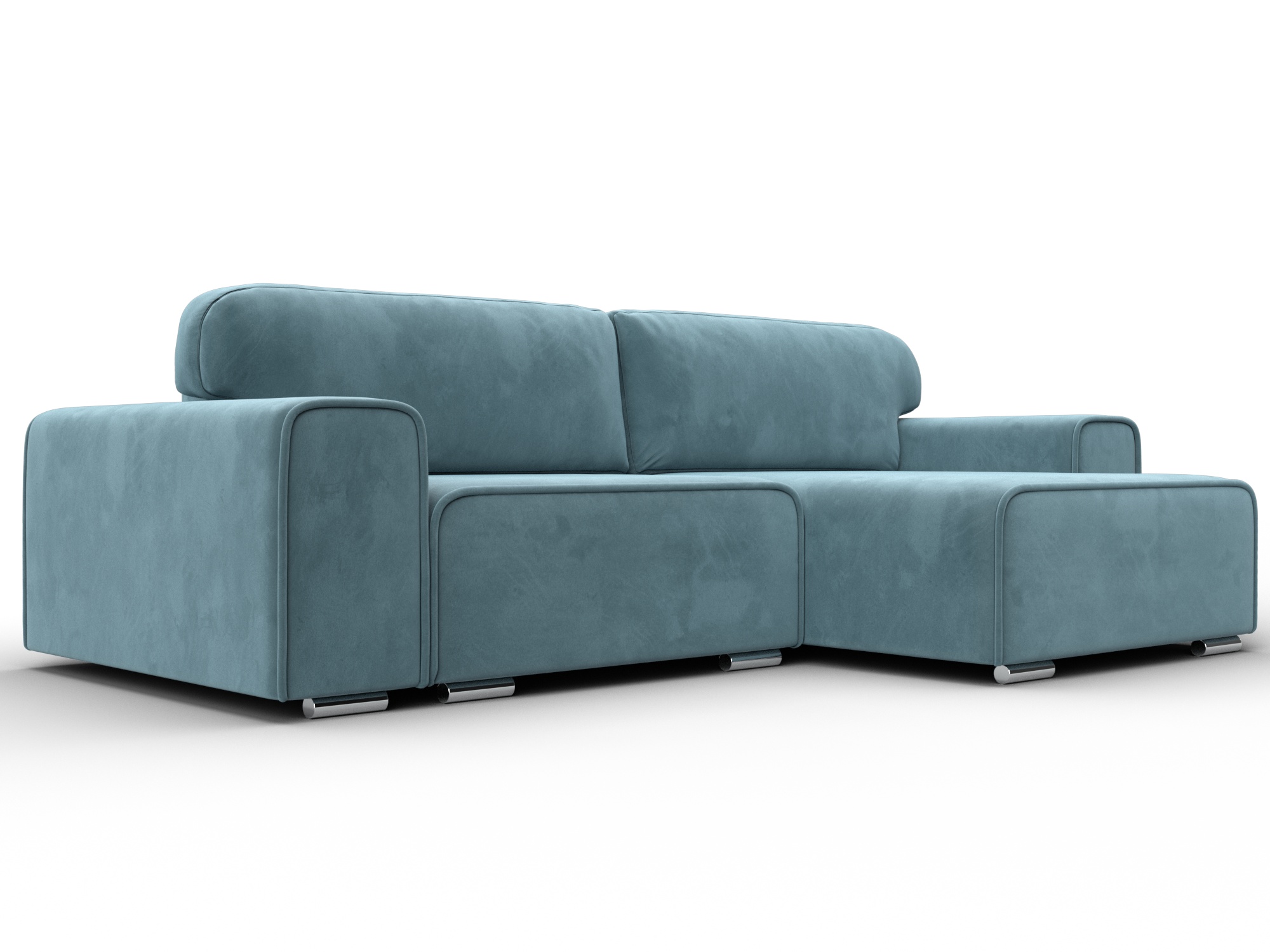 Диван угловой Лига-029 (seven 113 бирюзовый)