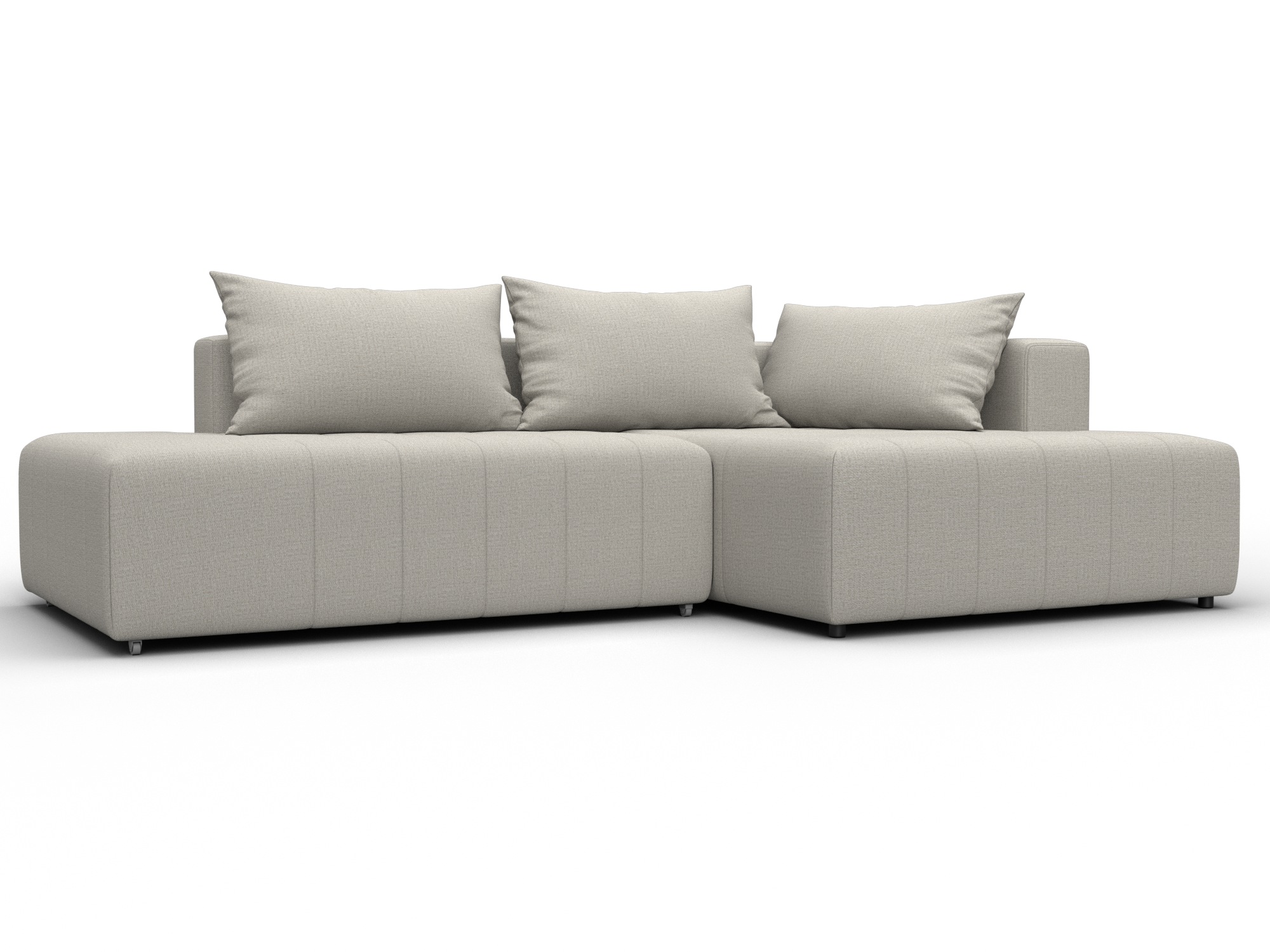 Диван угловой Лига-103 НПБ угол правый (амур 02 бежевый)