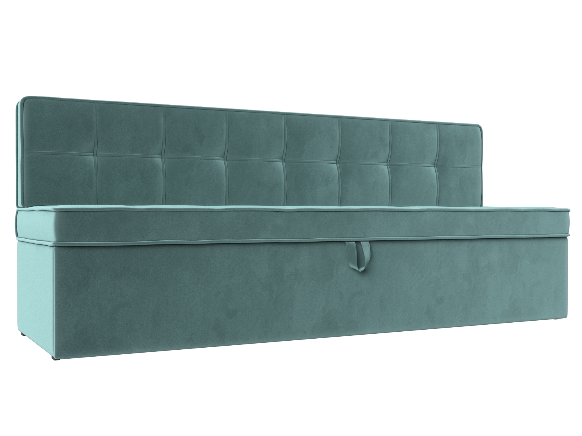 Диван кухонный прямой Техас (seven 113 бирюзовый)