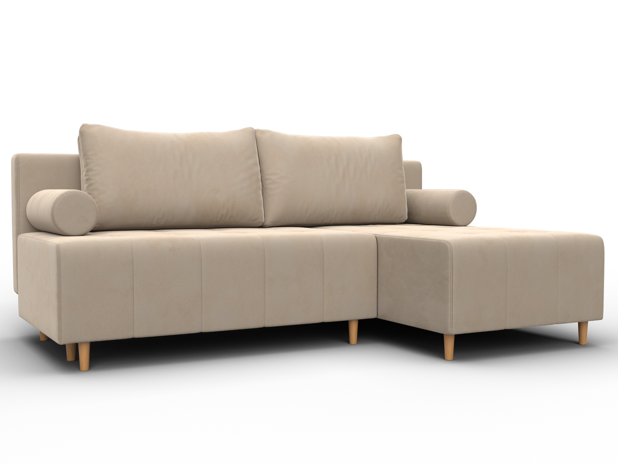 Диван угловой Лига-102 угол универсальный (seven 729 бежевый)