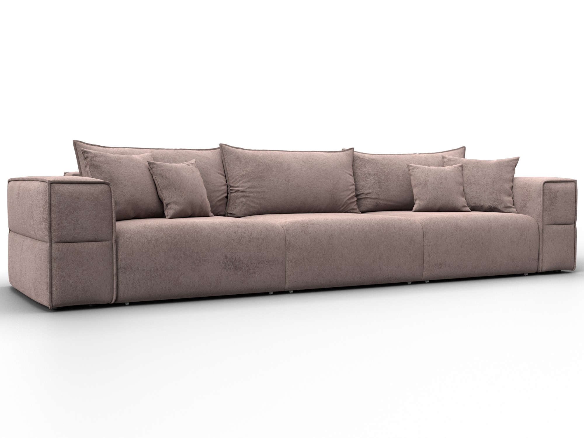 Диван прямой Лига-058 НПБ Лонг (tower 05 бежевый)