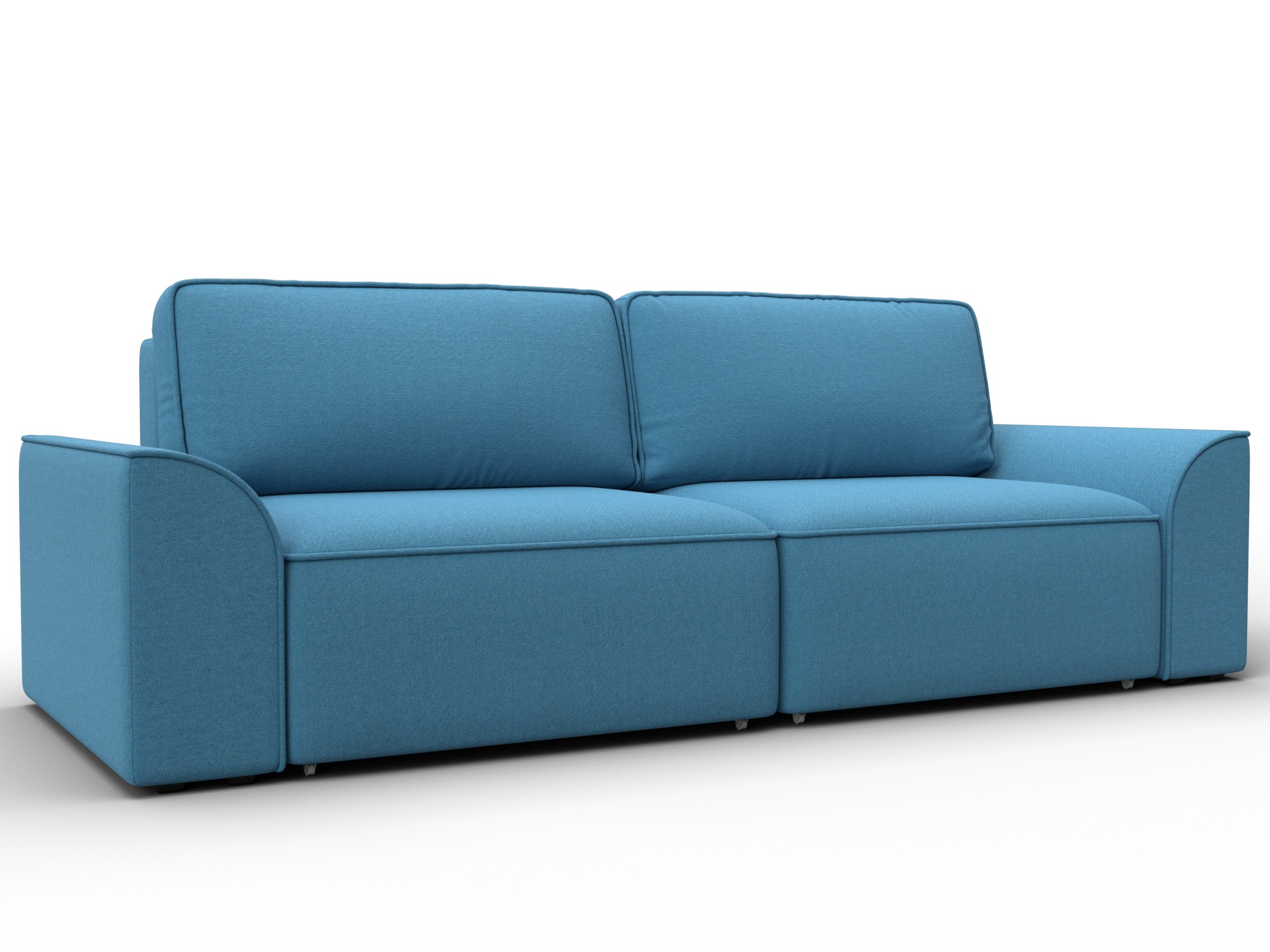 Диван прямой Лига-048 НПБ (амур 10 голубой)