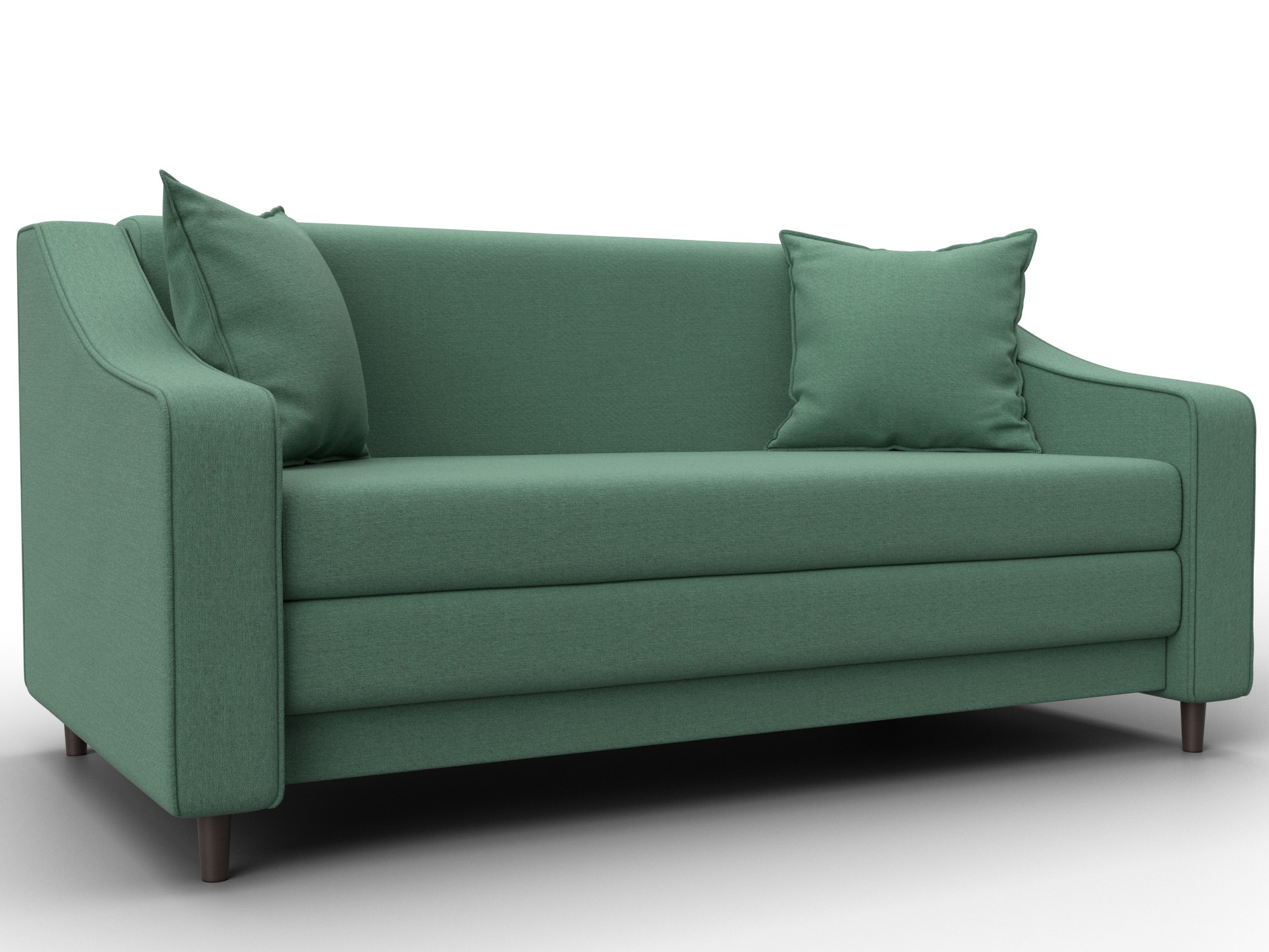 Диван прямой Лига-071 (амур 11 зеленый)