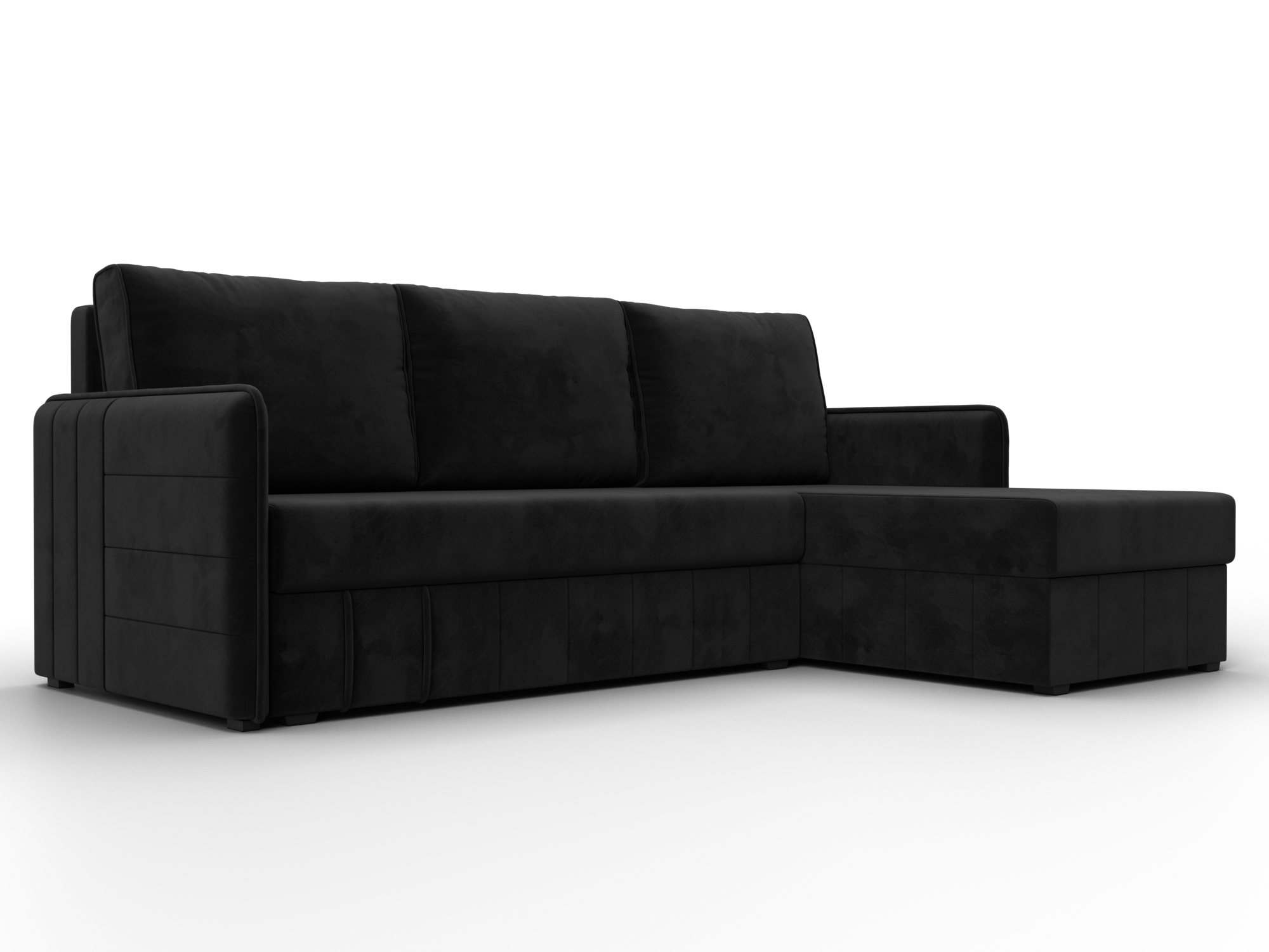 Диван угловой Слим угол универсальный (seven 35 черный)