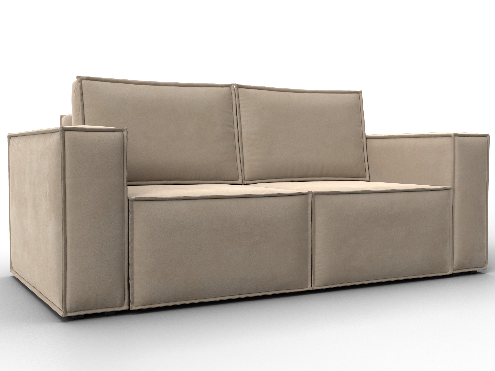 Диван прямой Куба мини (seven 729 бежевый)