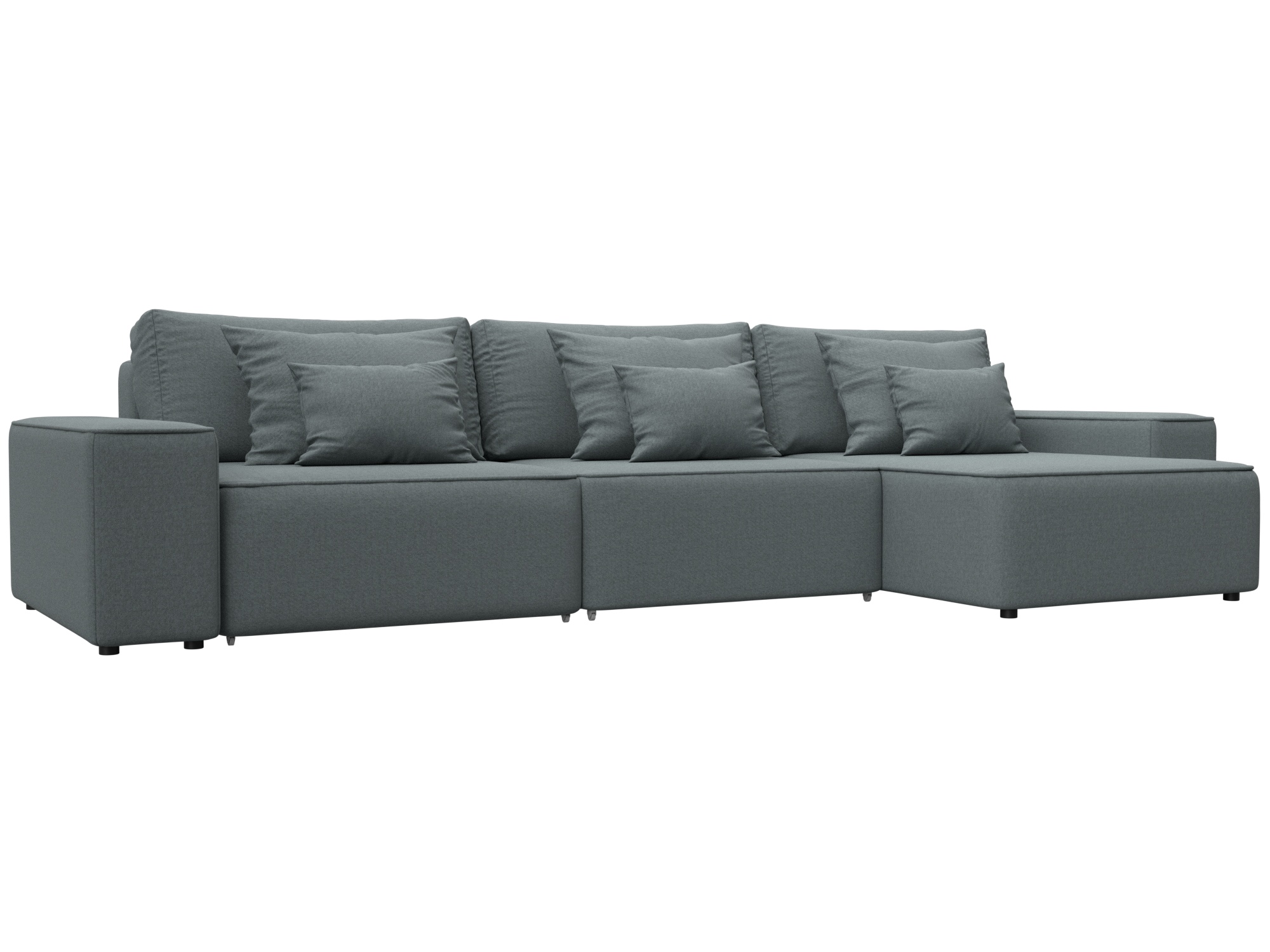 Диван угловой Лига-074 угол универсальный (амур 07 серый)