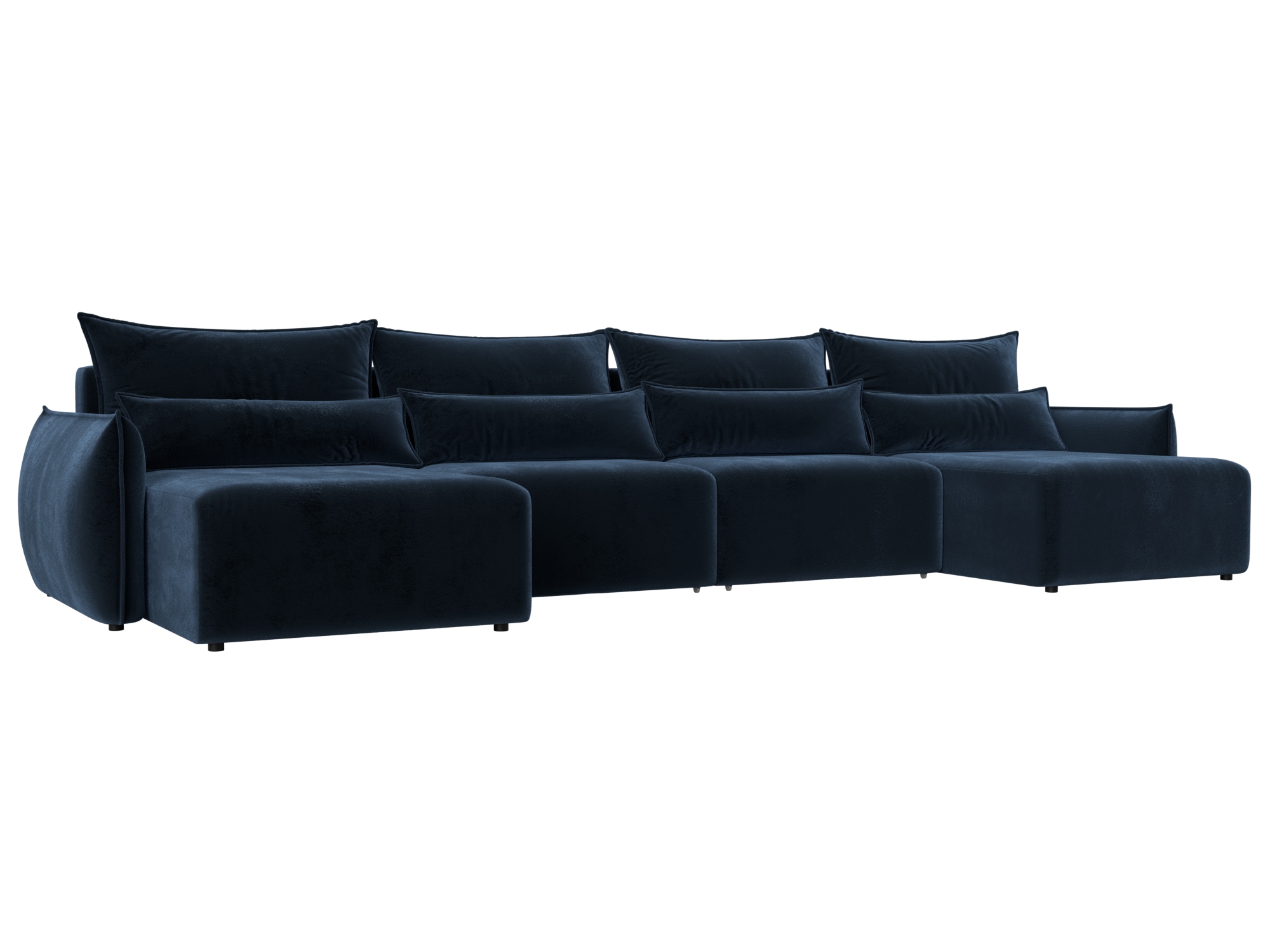 Диван П-образный Лига-051 НПБ Лонг (tower 13 синий)