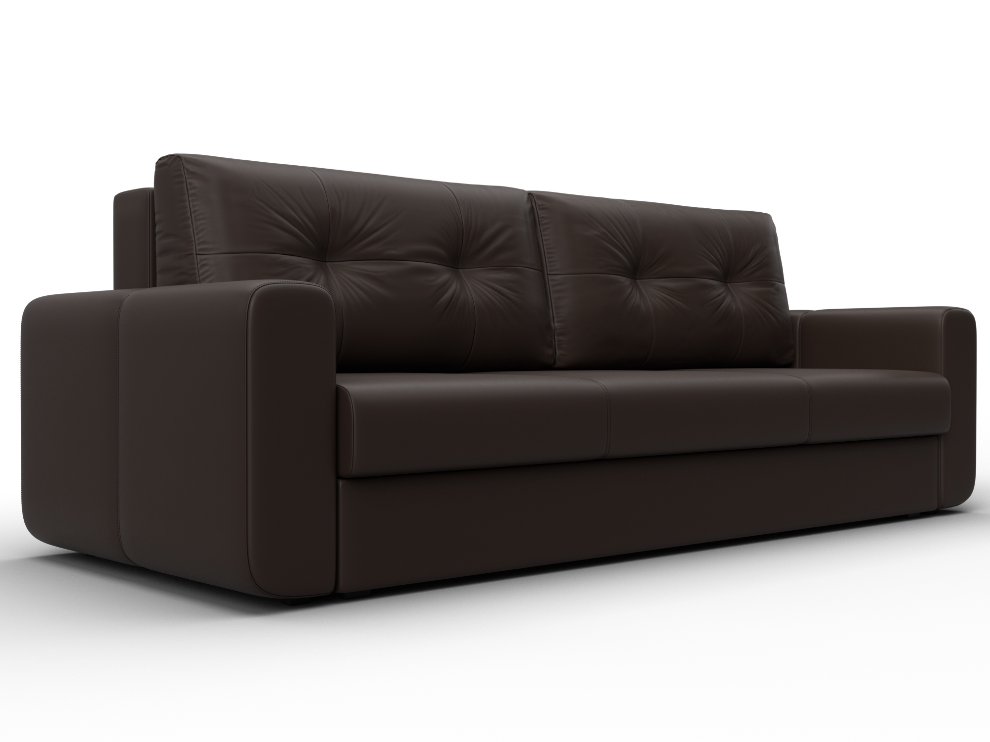 Диван прямой Лига-031 (коричневый)