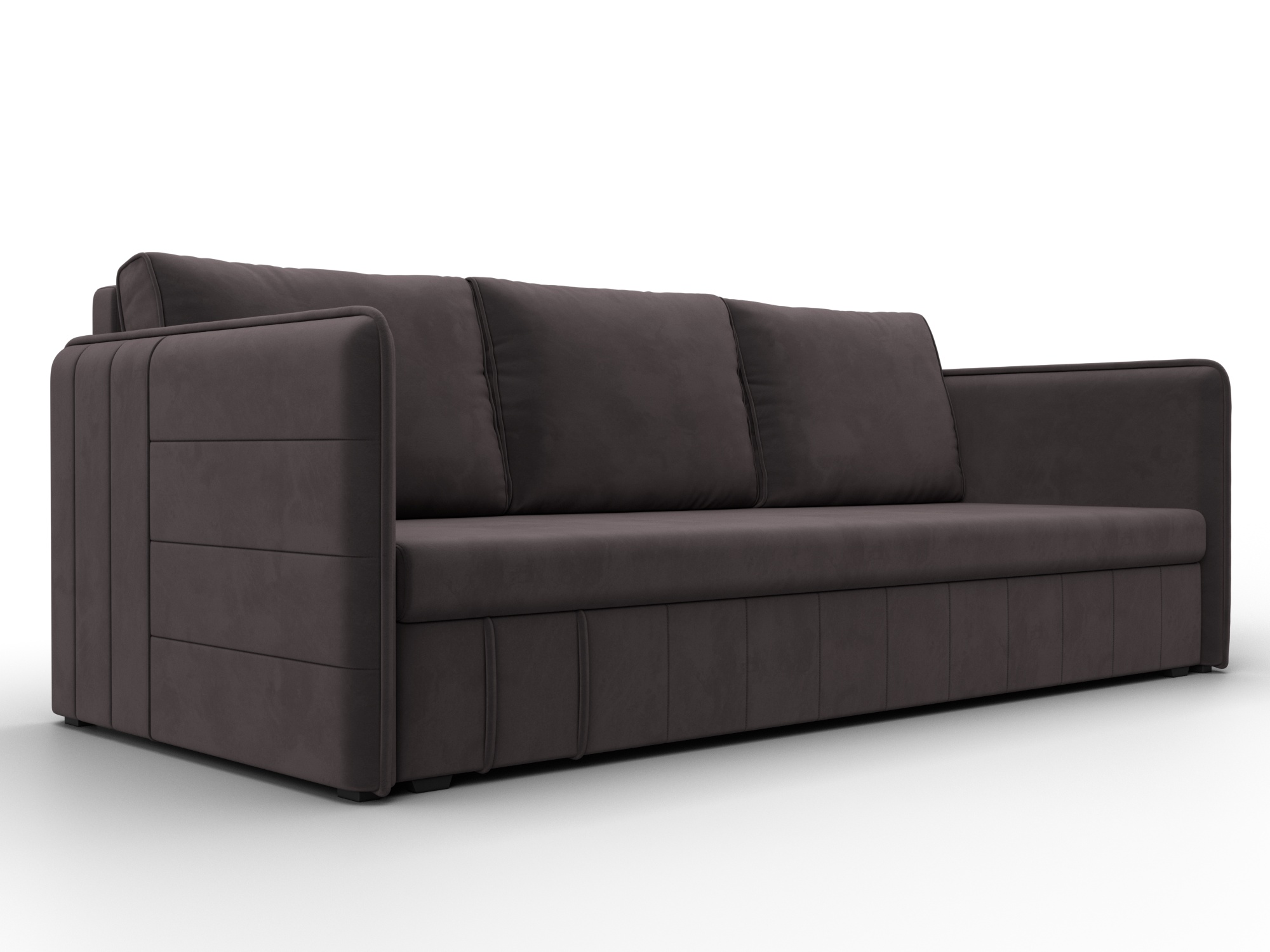 Диван прямой Слим (коричневый)