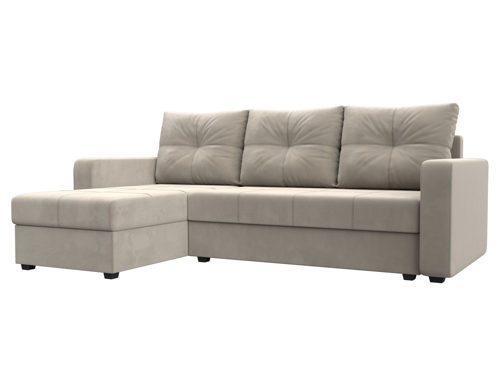 Диван угловой Ливерпуль Лайт левый угол (бежевый)