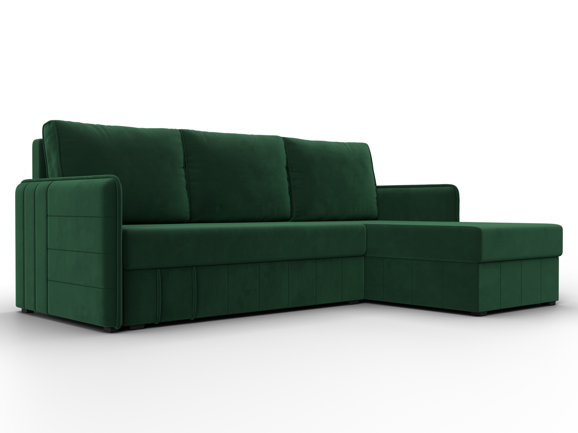 Диван угловой Слим угол универсальный (seven 626 зеленый)