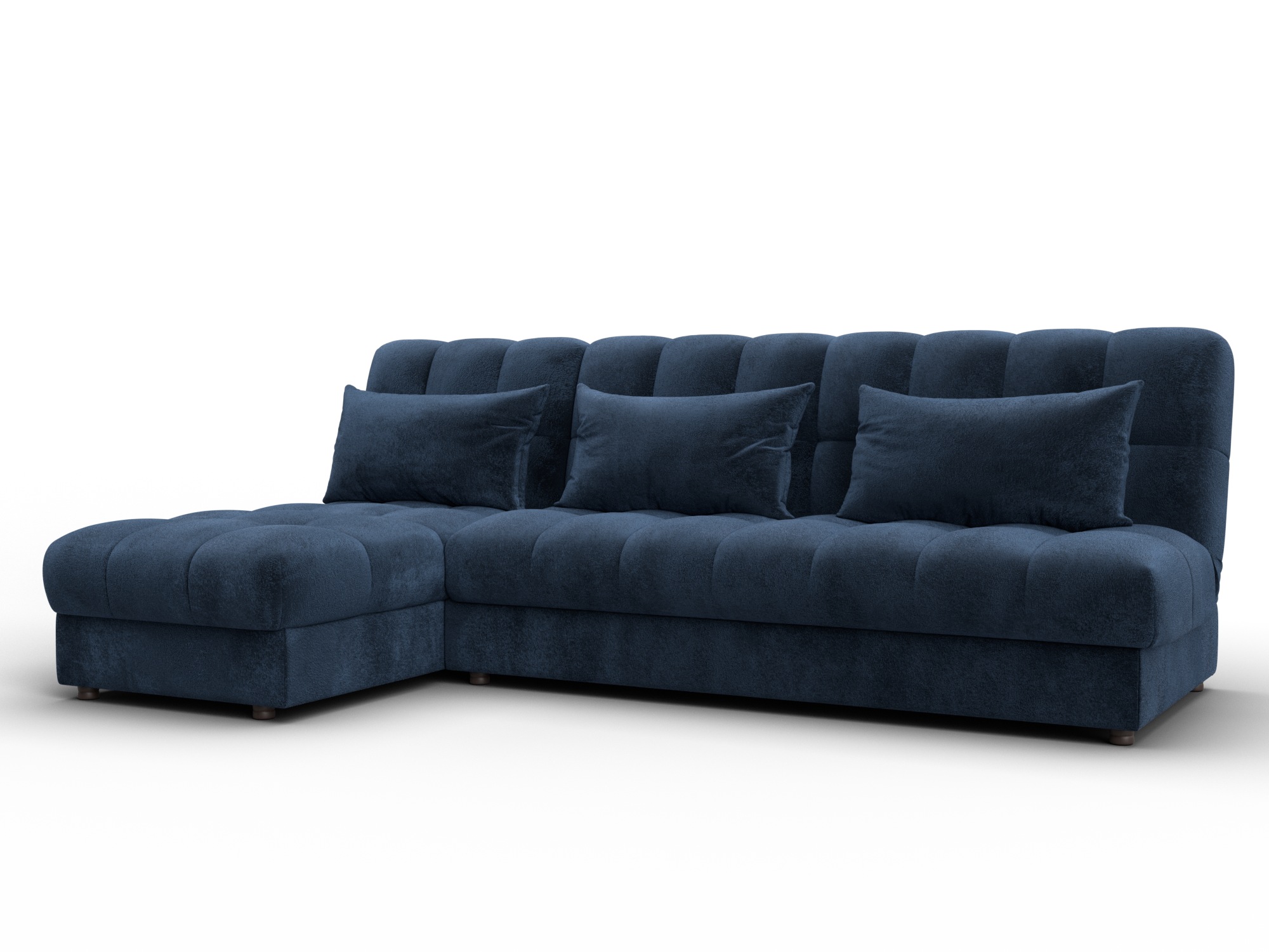 Диван угловой Лига-116 НПБ угол левый (tower 13 синий)