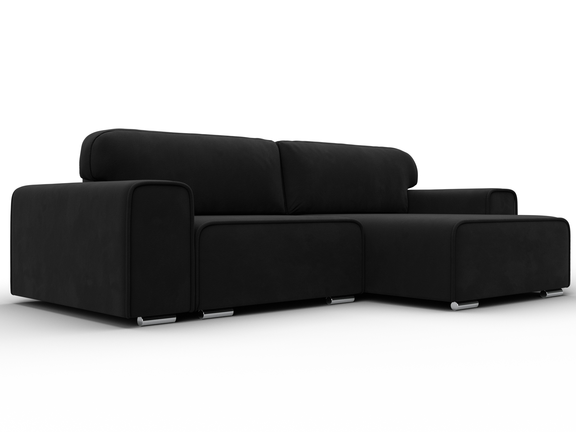 Диван угловой Лига-029 (черный)