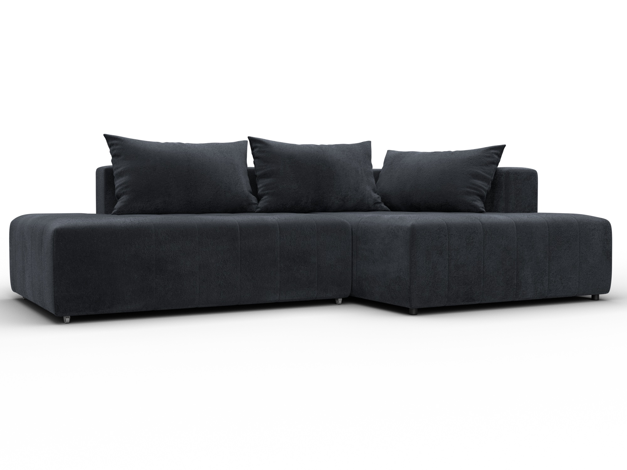 Диван угловой Лига-103 НПБ угол правый (tower 11 темно-серый)