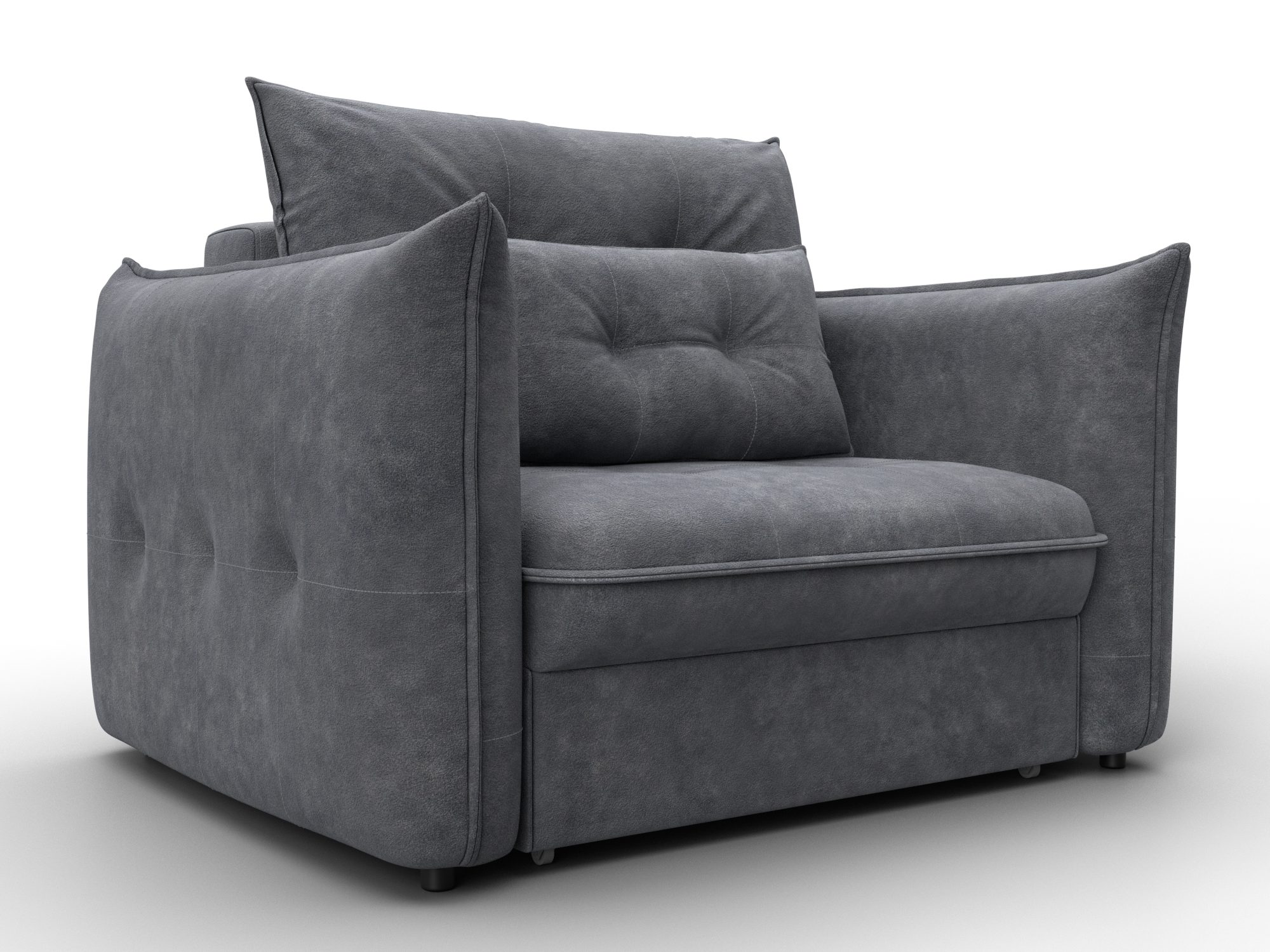 Кресло Лига-100 НПБ (brut 16 темно-серый)