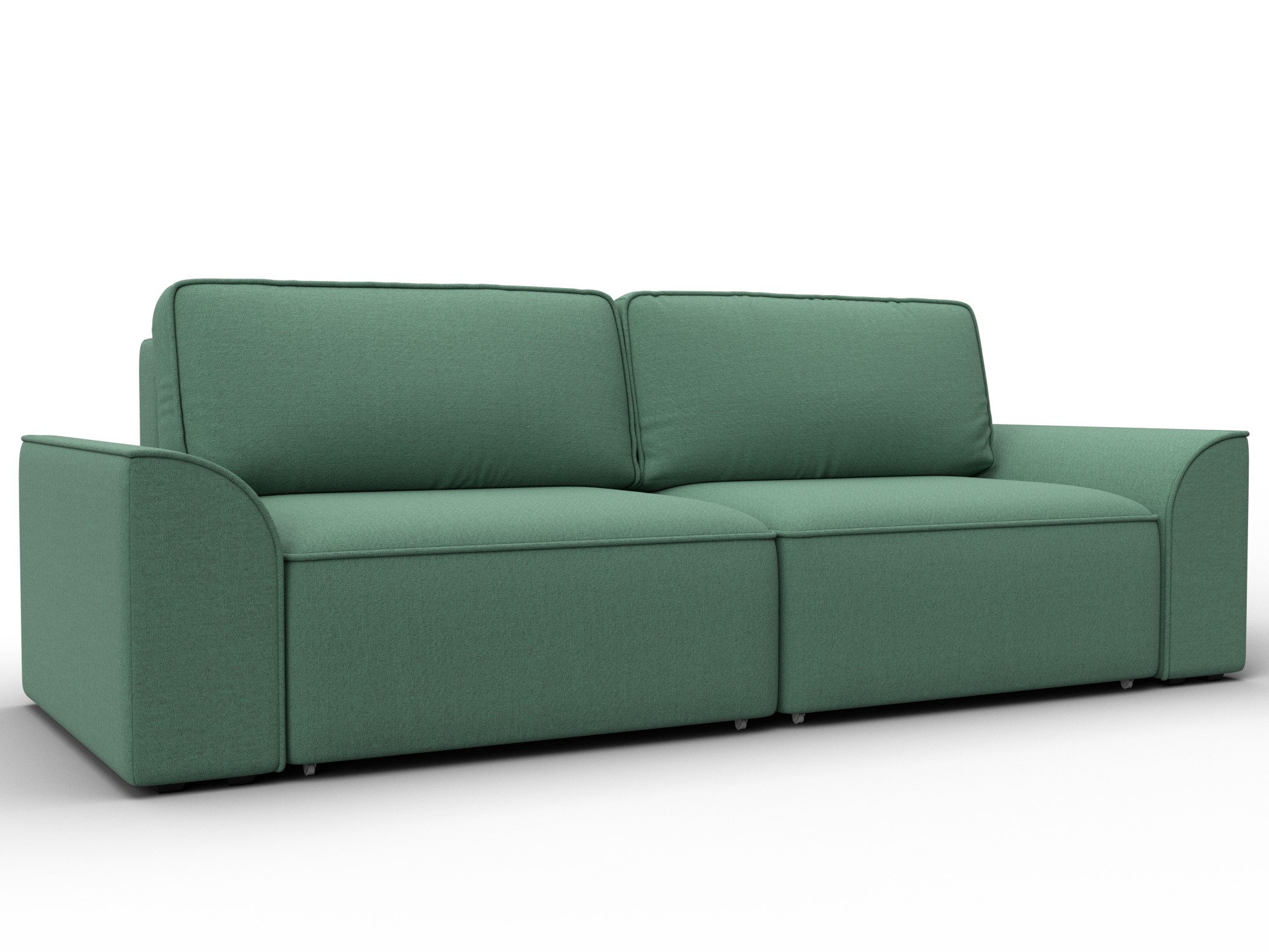 Диван прямой Лига-048 НПБ (амур 11 зеленый)