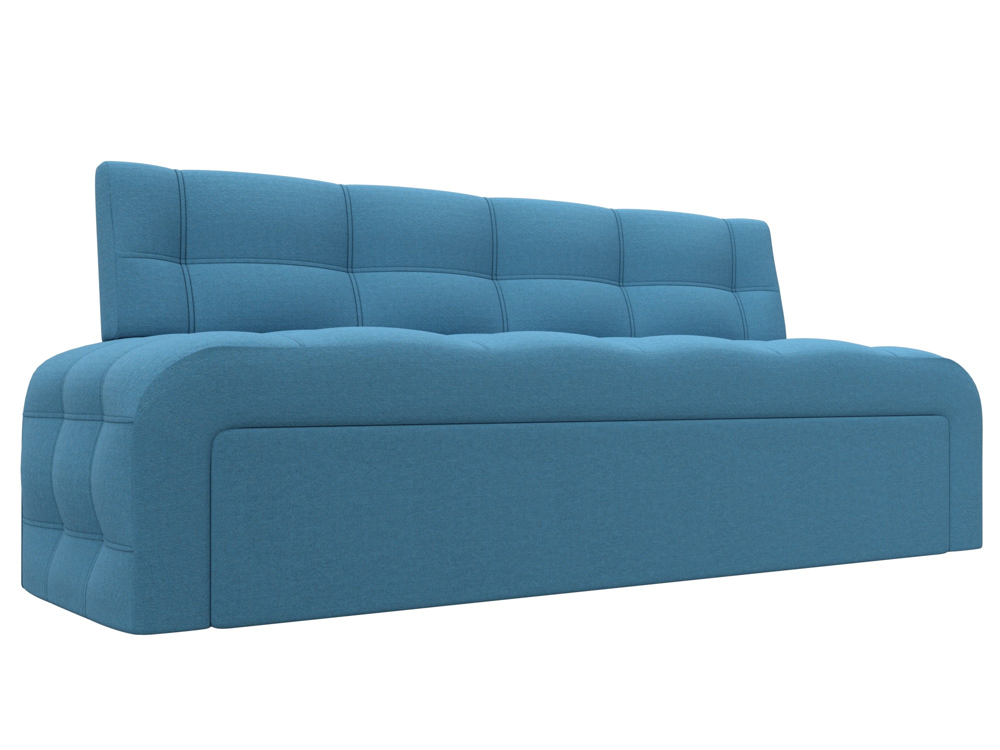 Диван кухонный прямой Люксор (амур 10 голубой)