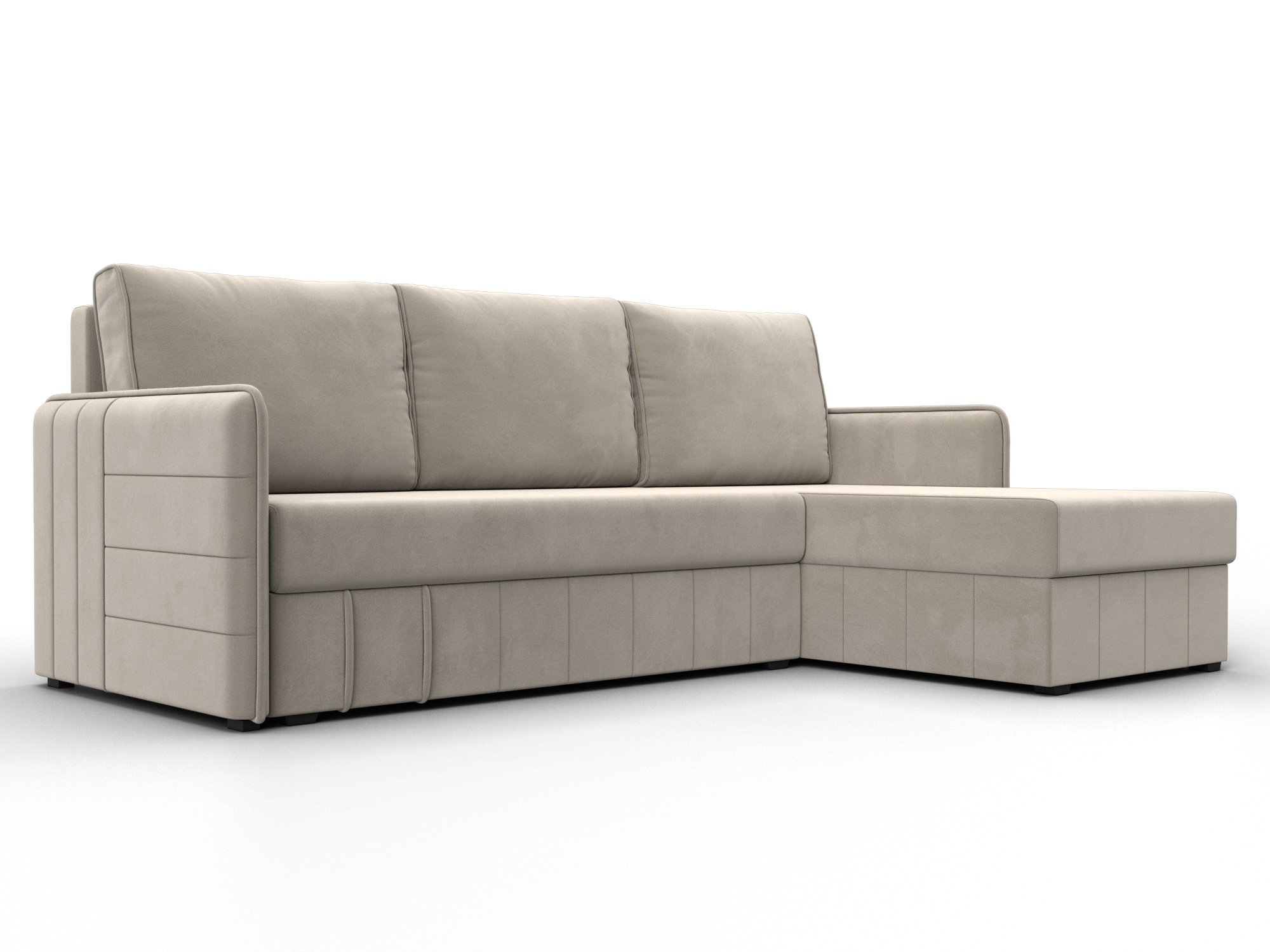 Диван угловой Слим угол универсальный (бежевый)