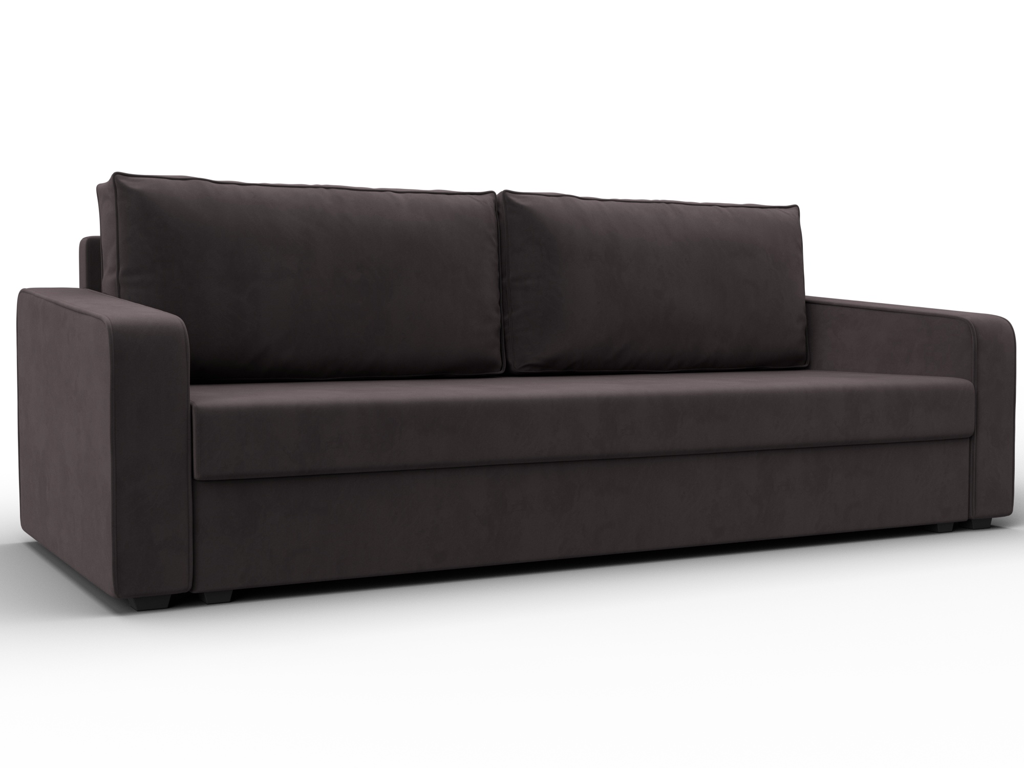 Диван прямой Лига-009 (seven 727 коричневый)