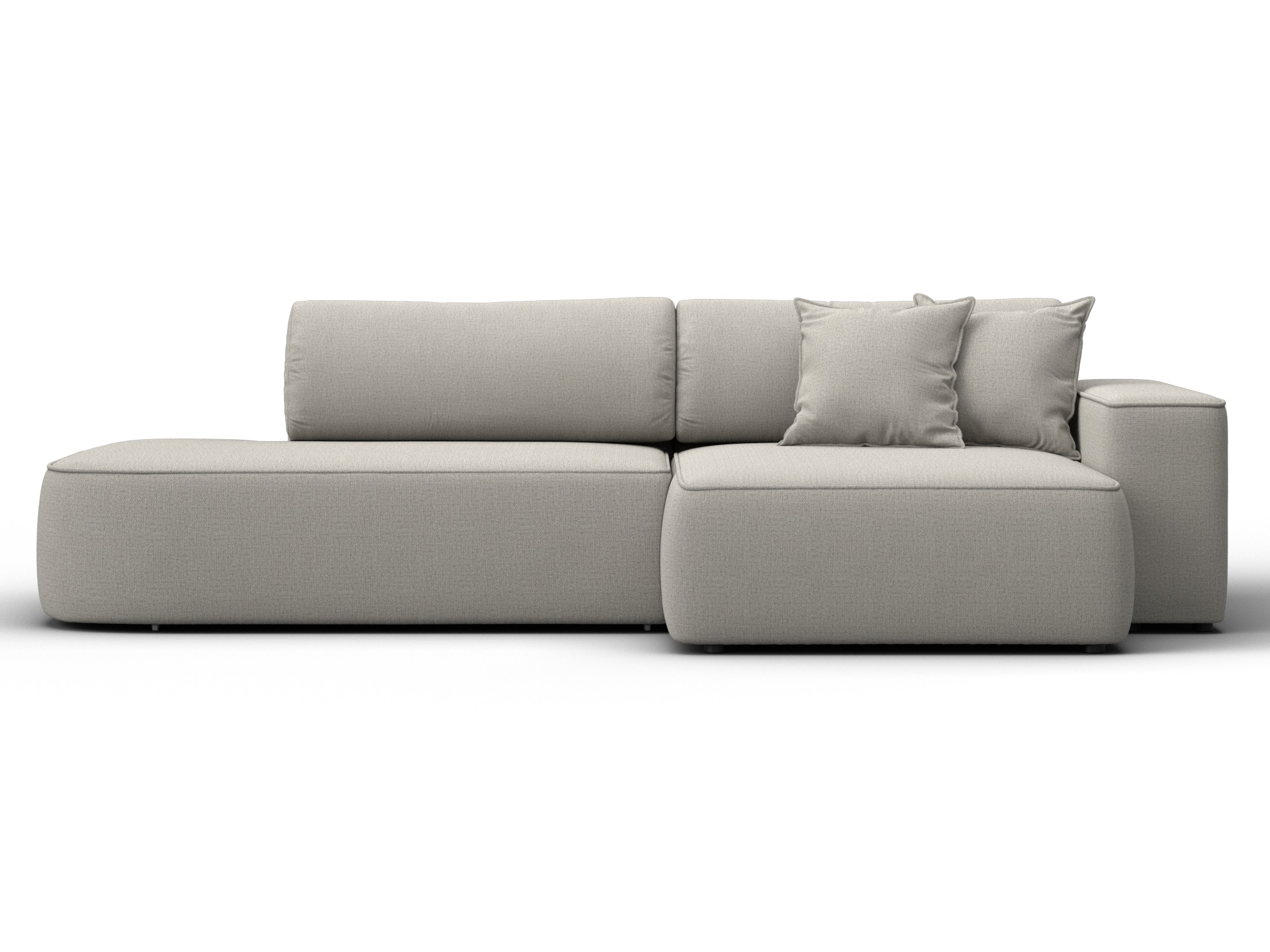 Диван угловой Лига-065 БП угол правый (амур 02 бежевый)