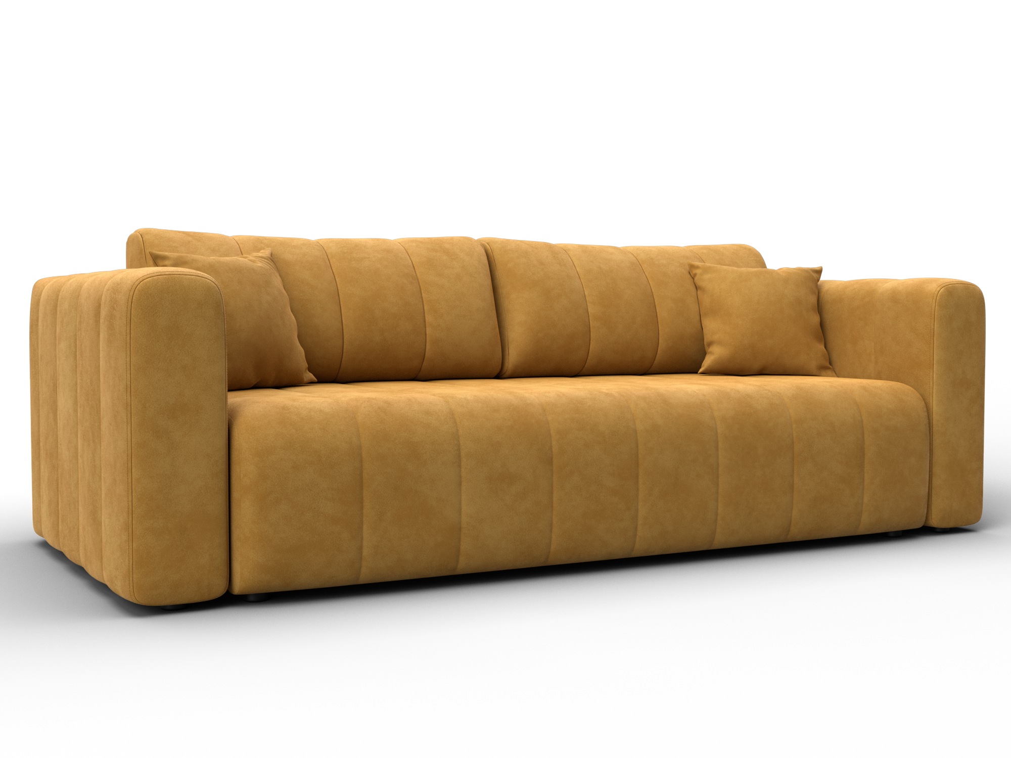 Диван прямой Лига-062 НПБ (brut 10 желтый)