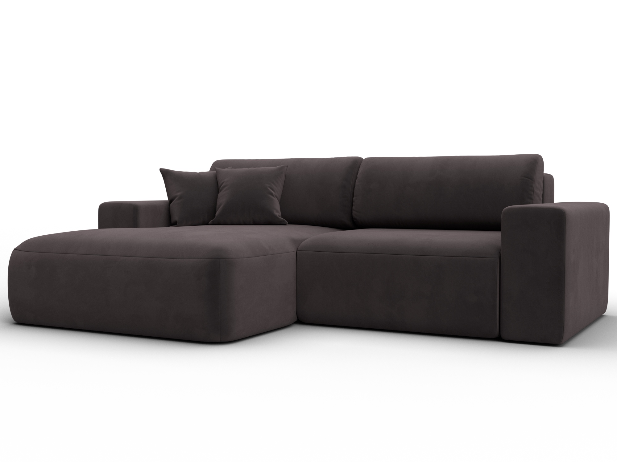 Диван угловой Лига-036 НПБ Классик левый угол (коричневый)