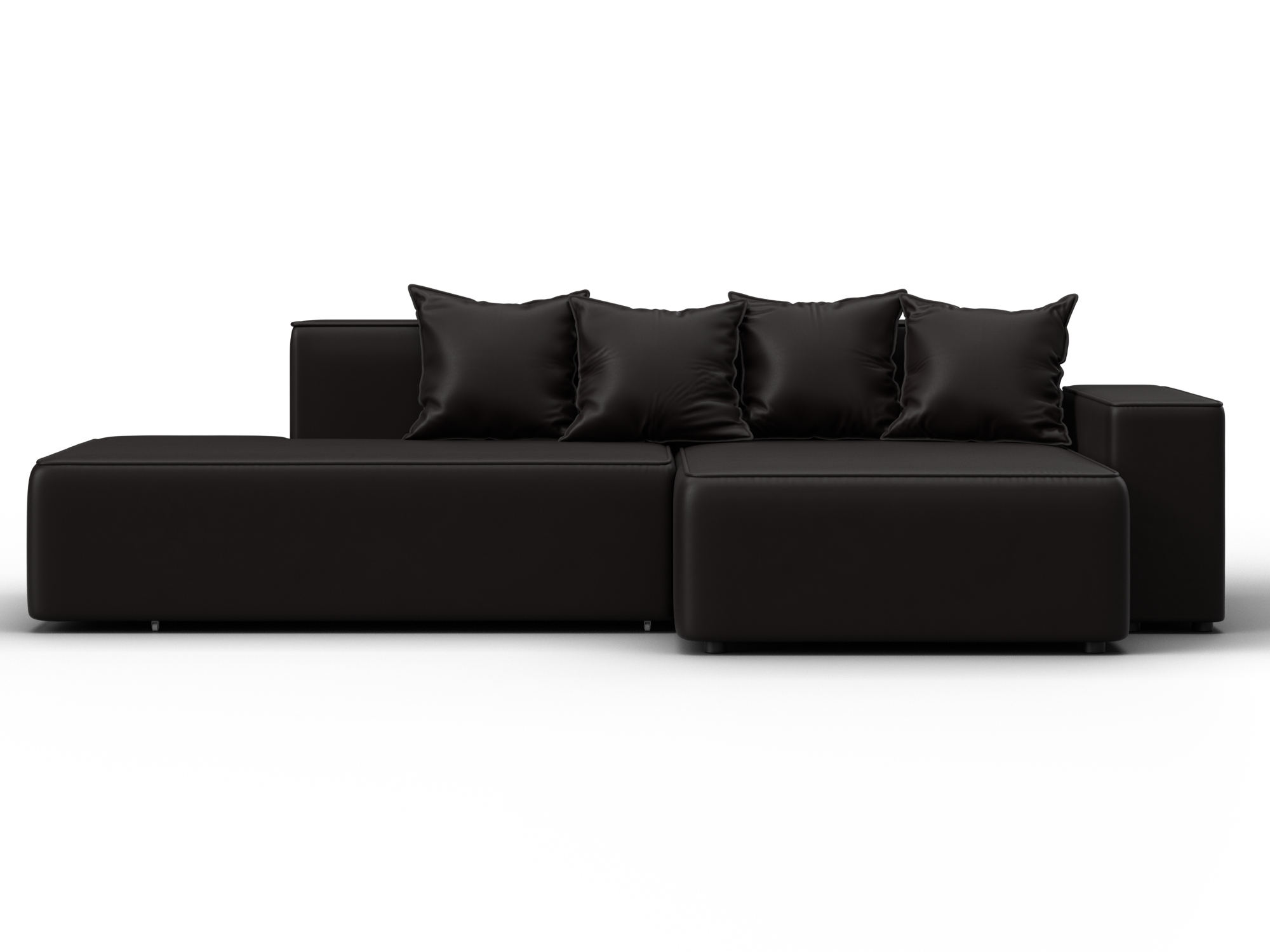 Диван угловой Лига-079 угол правый (grifon 12 коричневый)