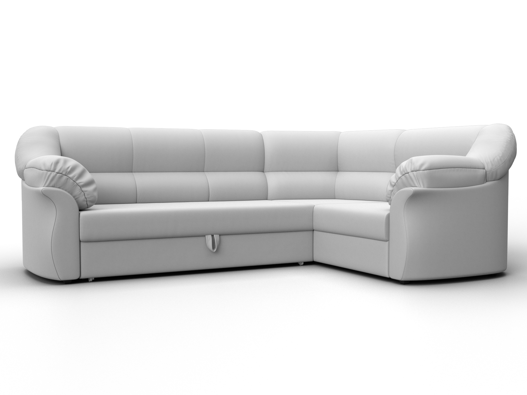 Диван угловой Карнелла правый угол (белый)