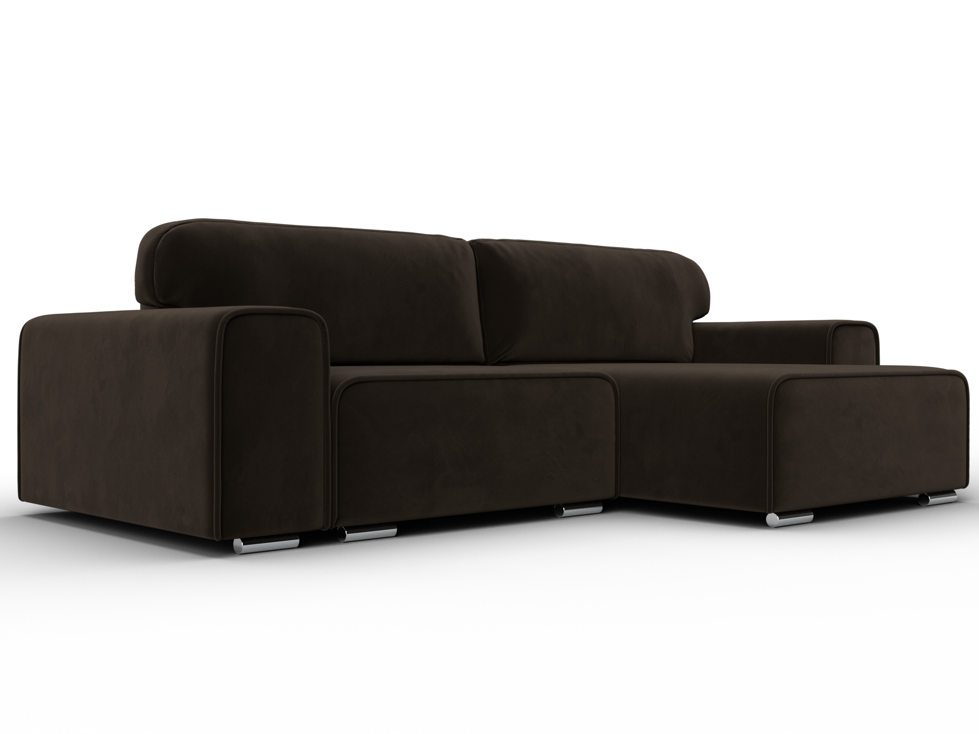 Диван угловой Лига-029 (коричневый)