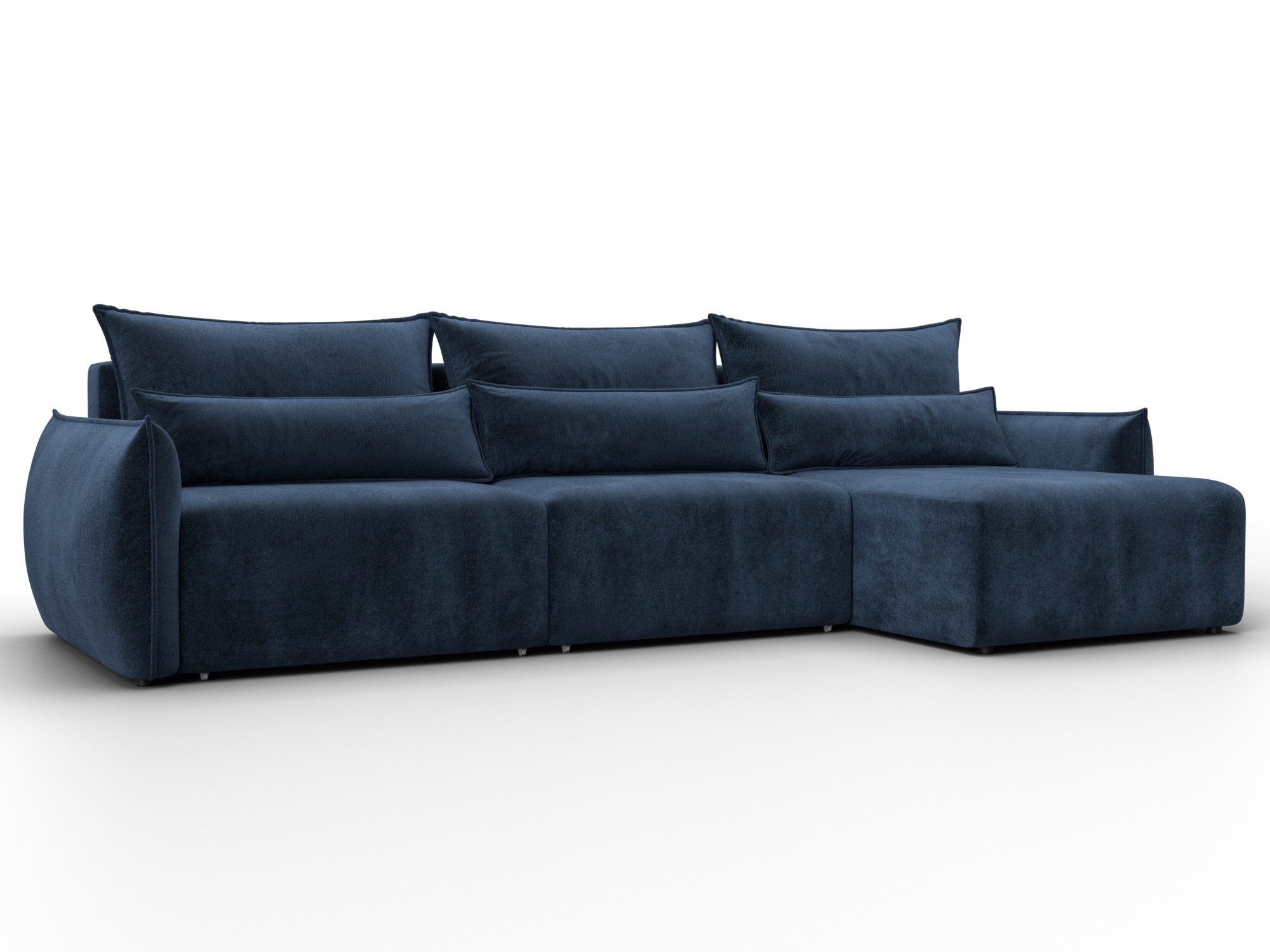 Диван угловой Лига-051 НПБ Лонг угол универсальный (tower 13 синий)